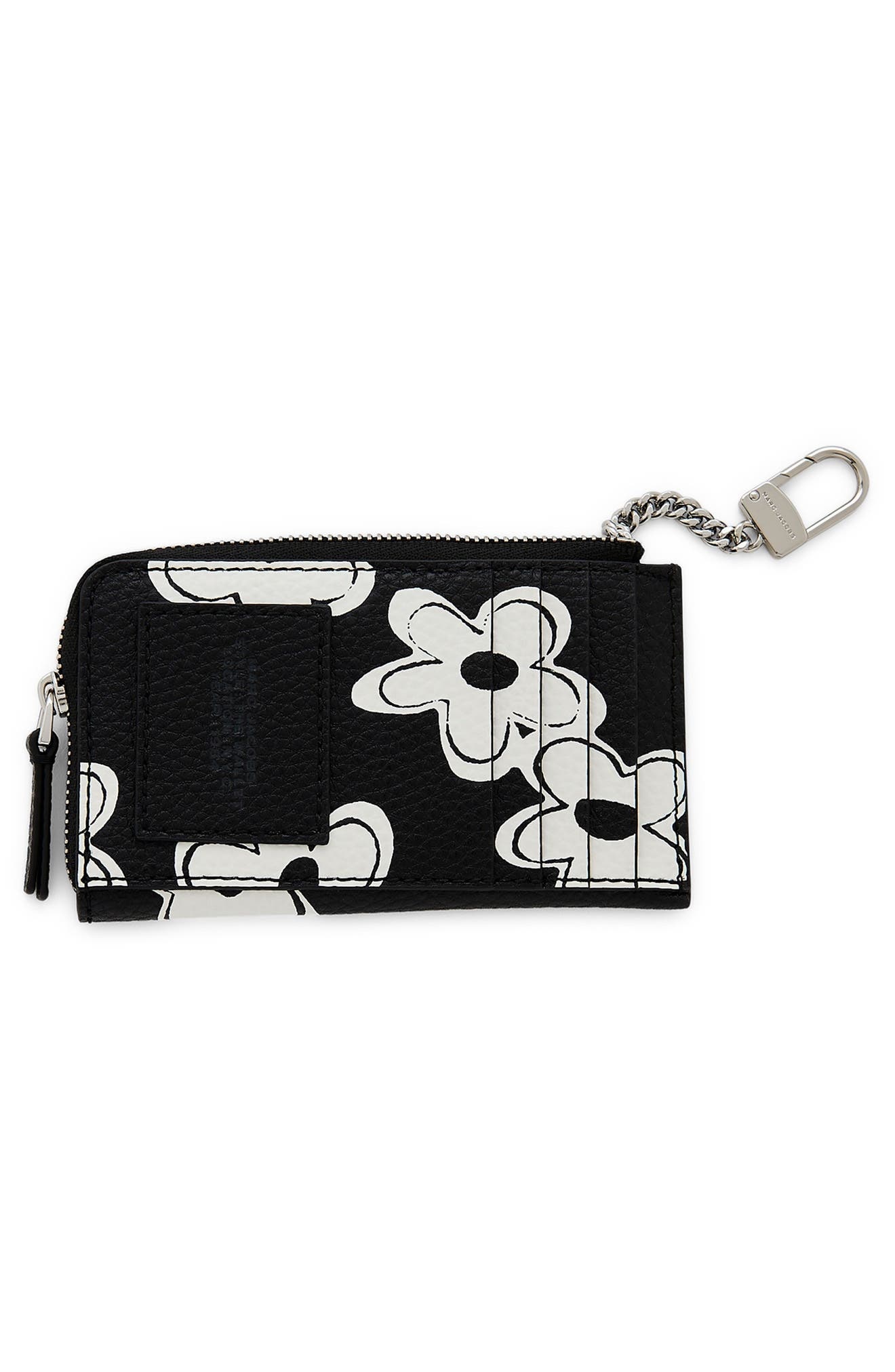 Marc Jacobs The Top Zip Multi Leather Wallet in Black/white at Nordstrom - 3