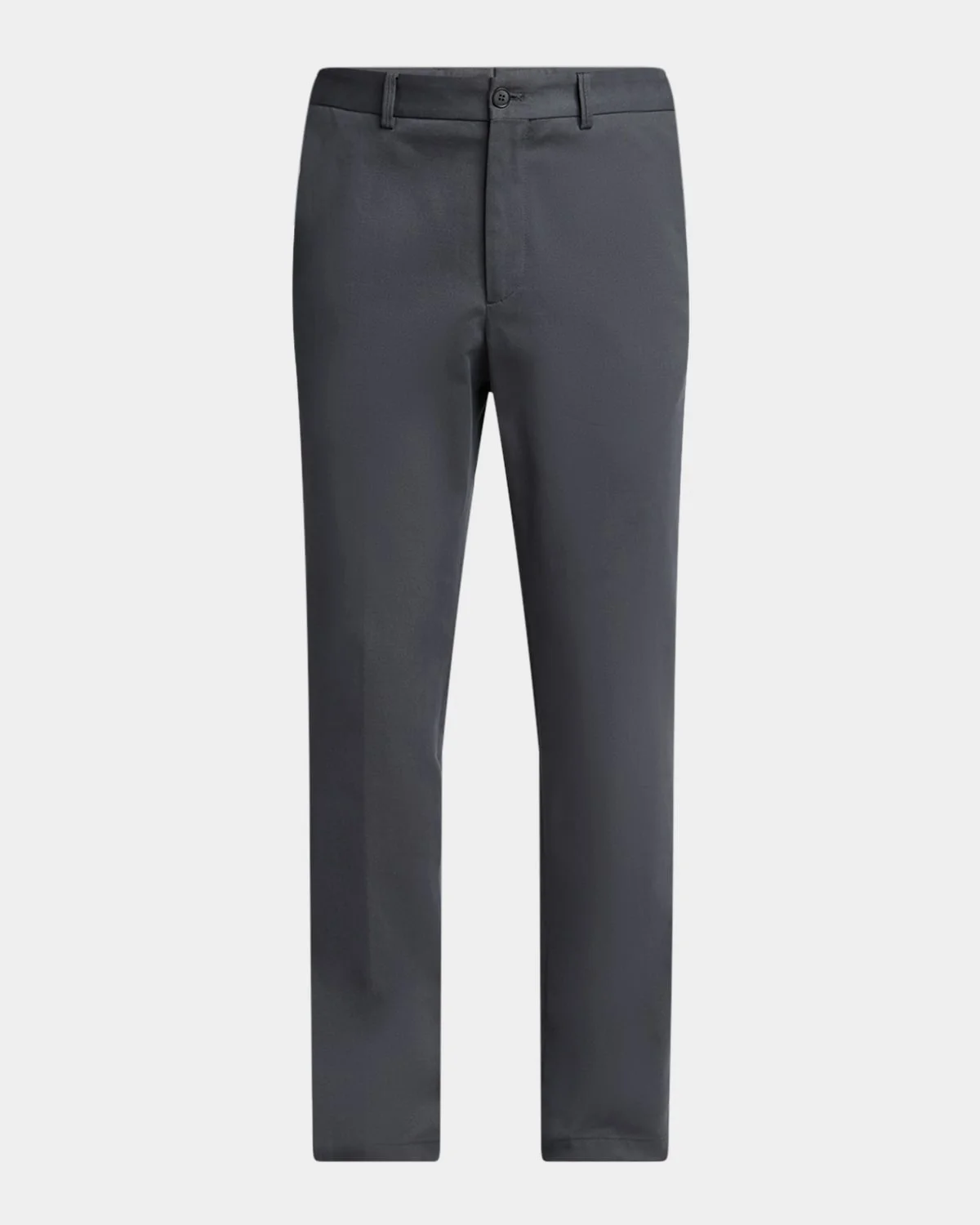 Men's Cotton and Cashmere Slim Flat-Front Trousers - 1