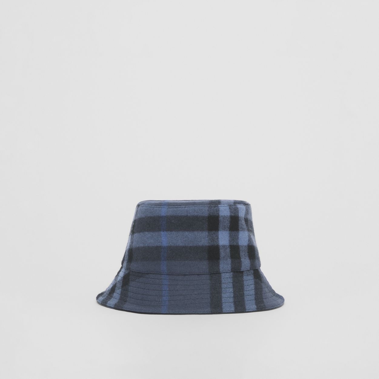 Check Wool Cashmere Bucket Hat - 5