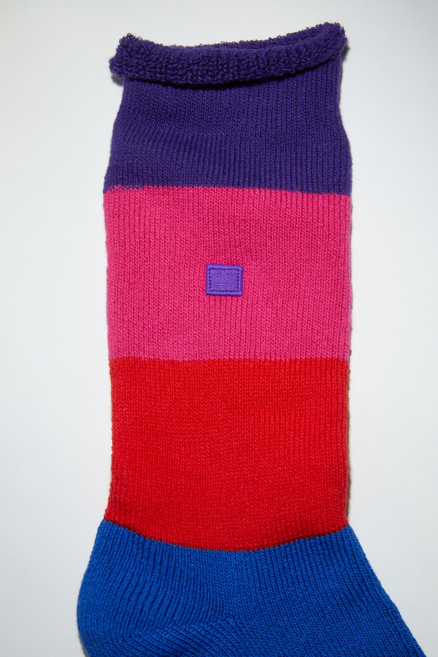 Striped cotton socks - Purple multicolor - 4