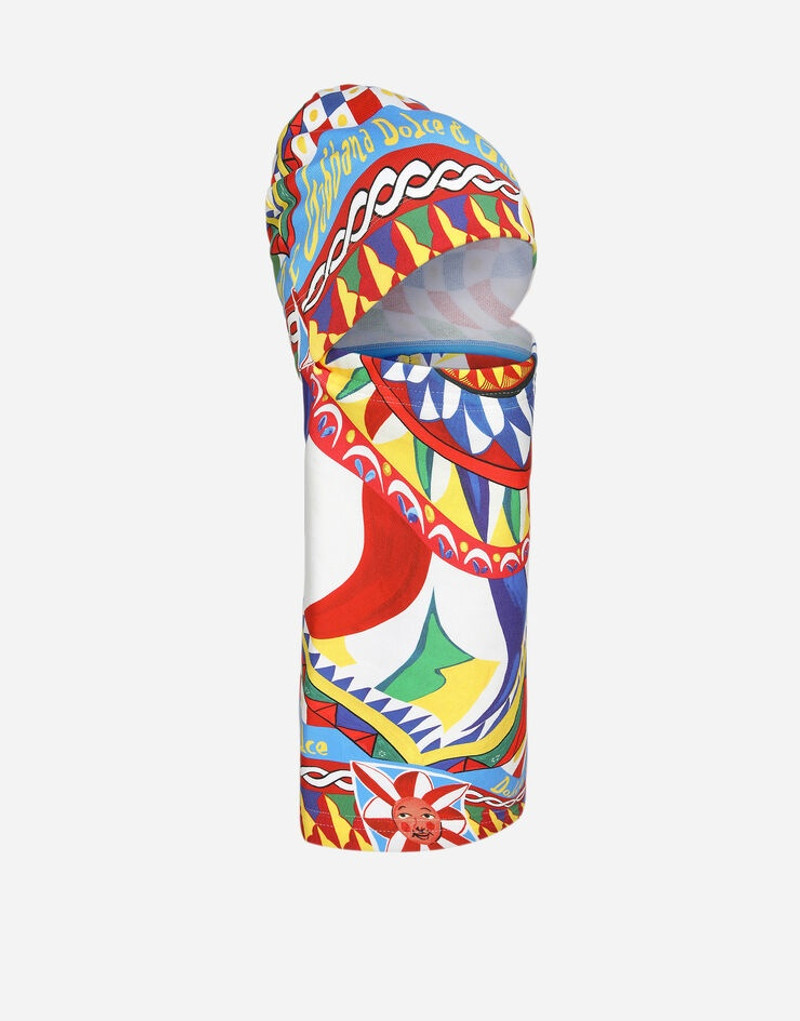 Dolce & Gabbana Carretto-print balaclava outlook