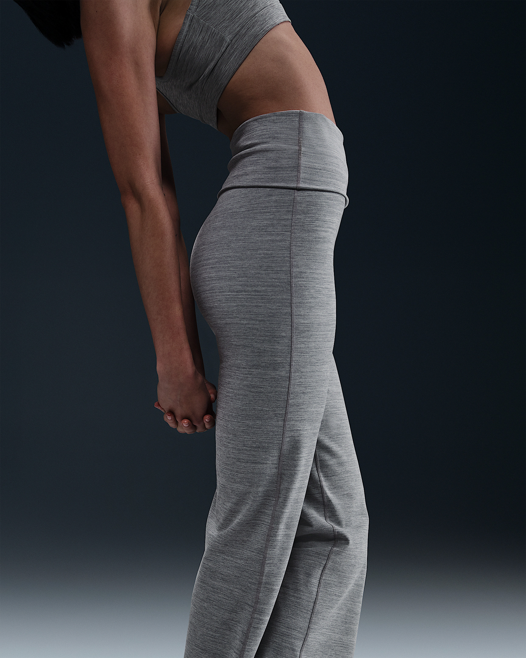 Nike One Women's Dri-FIT High-Waisted Fold-Over Pants - 2