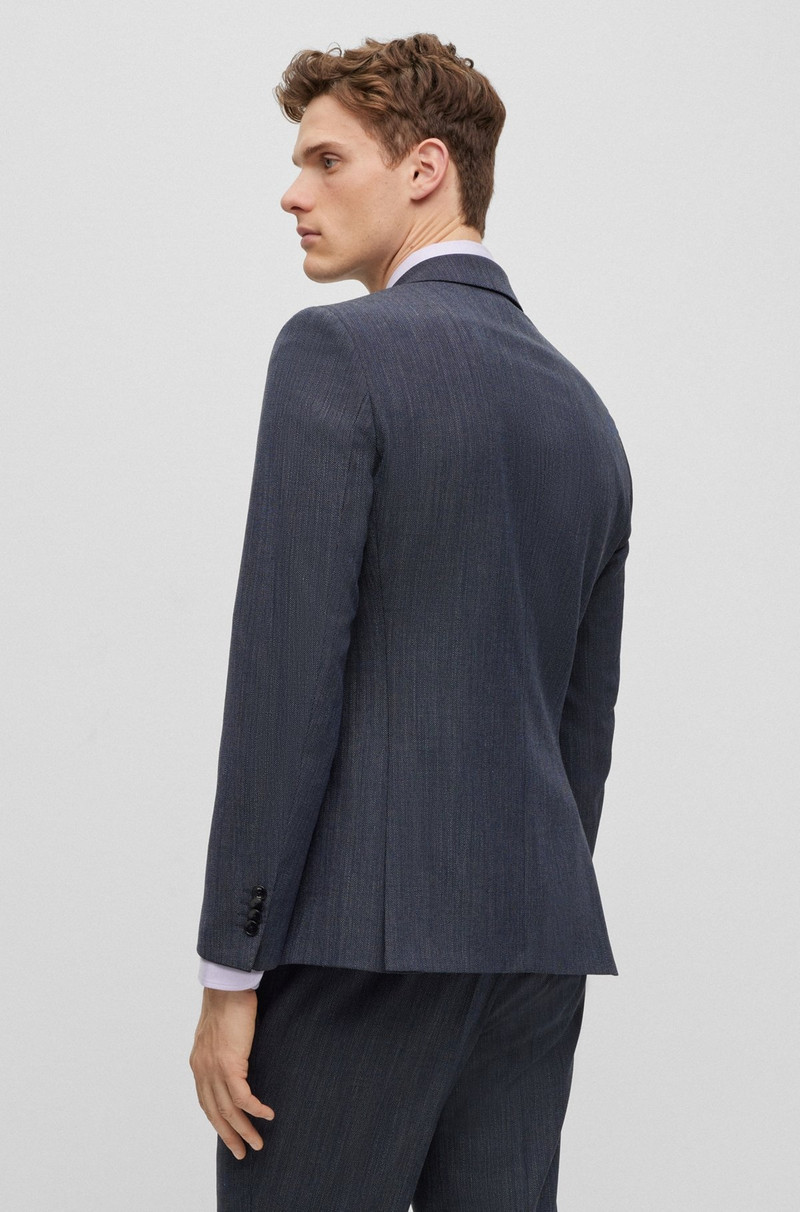 BOSS SLIM-FIT SUIT IN A MICRO-PATTERNED WOOL BLEND outlook
