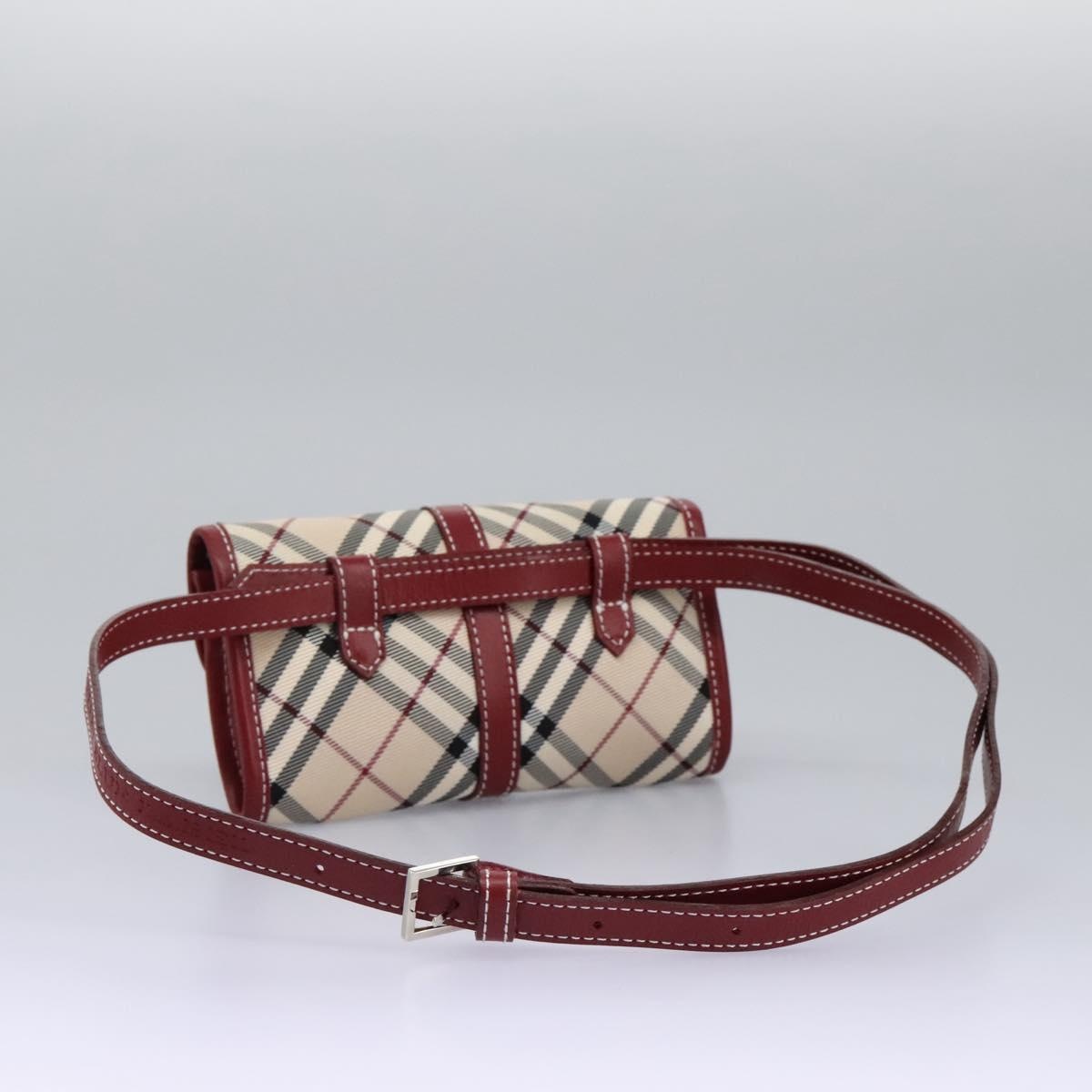 Burberry Nova Check Blue Label Waist Bag Canvas Beige - 7