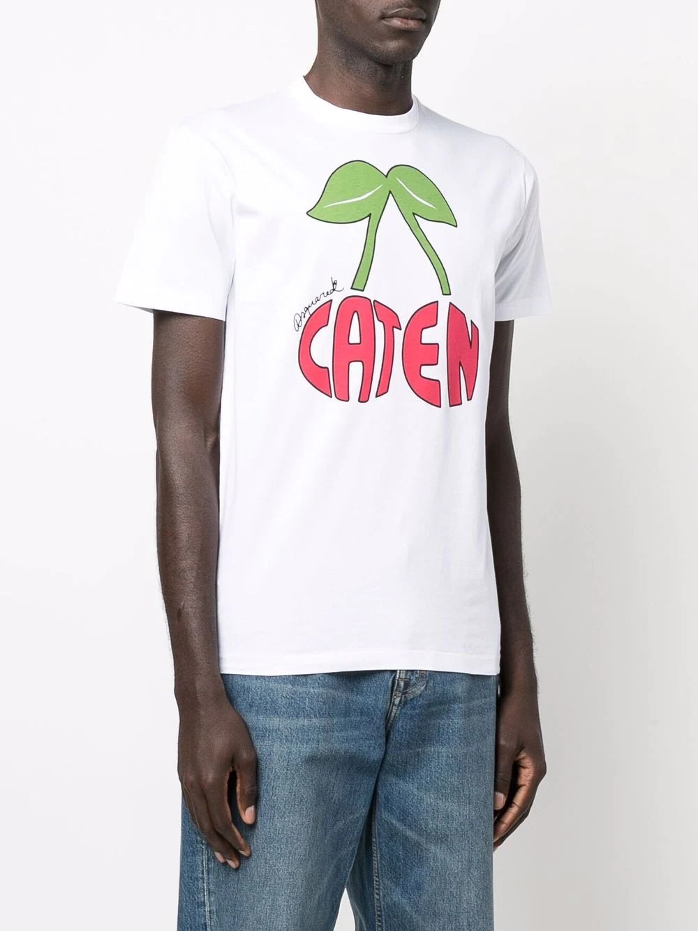 Caten cherry print T-shirt - 3