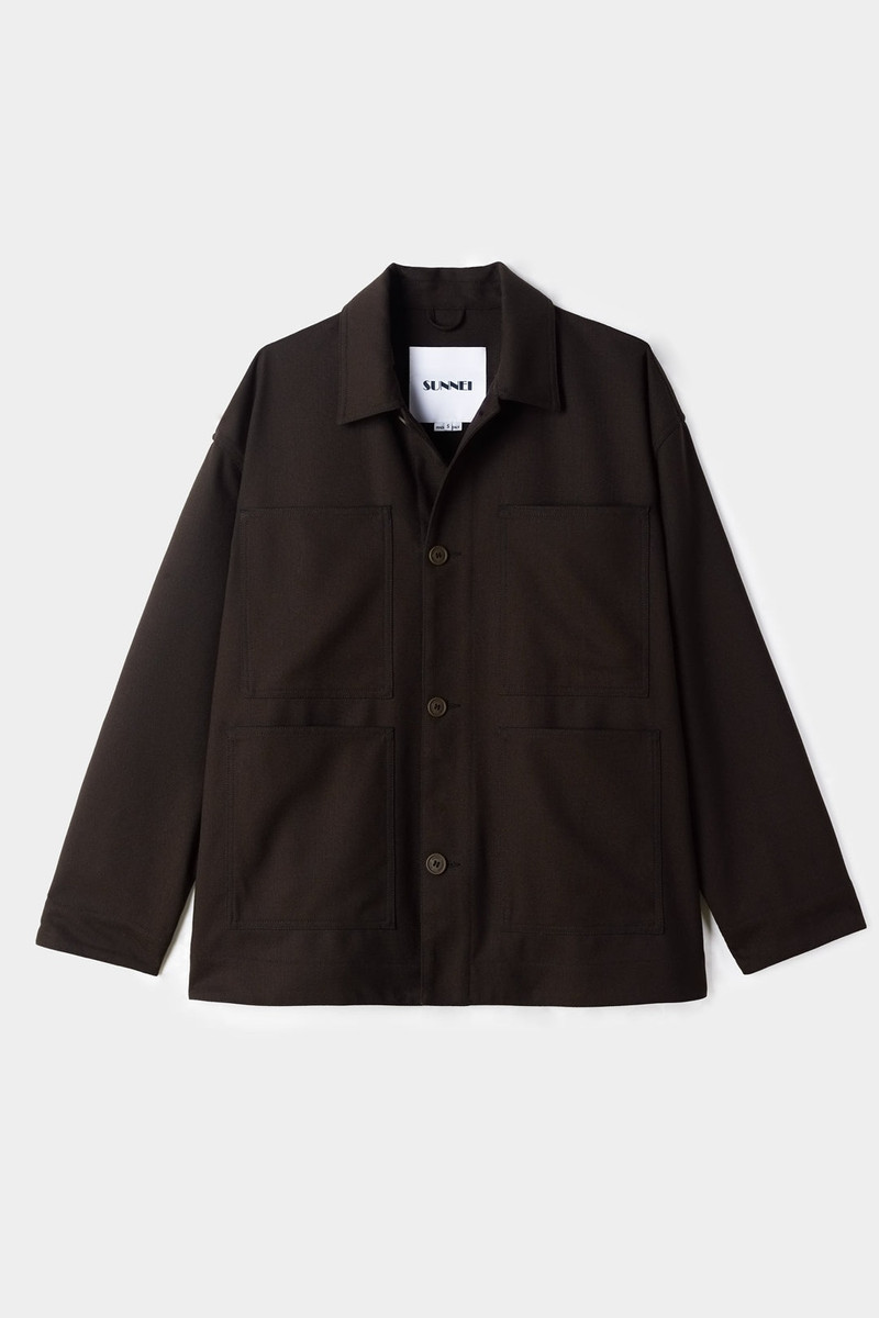 FOUR POCKETS OVERSHIRT / brown 1