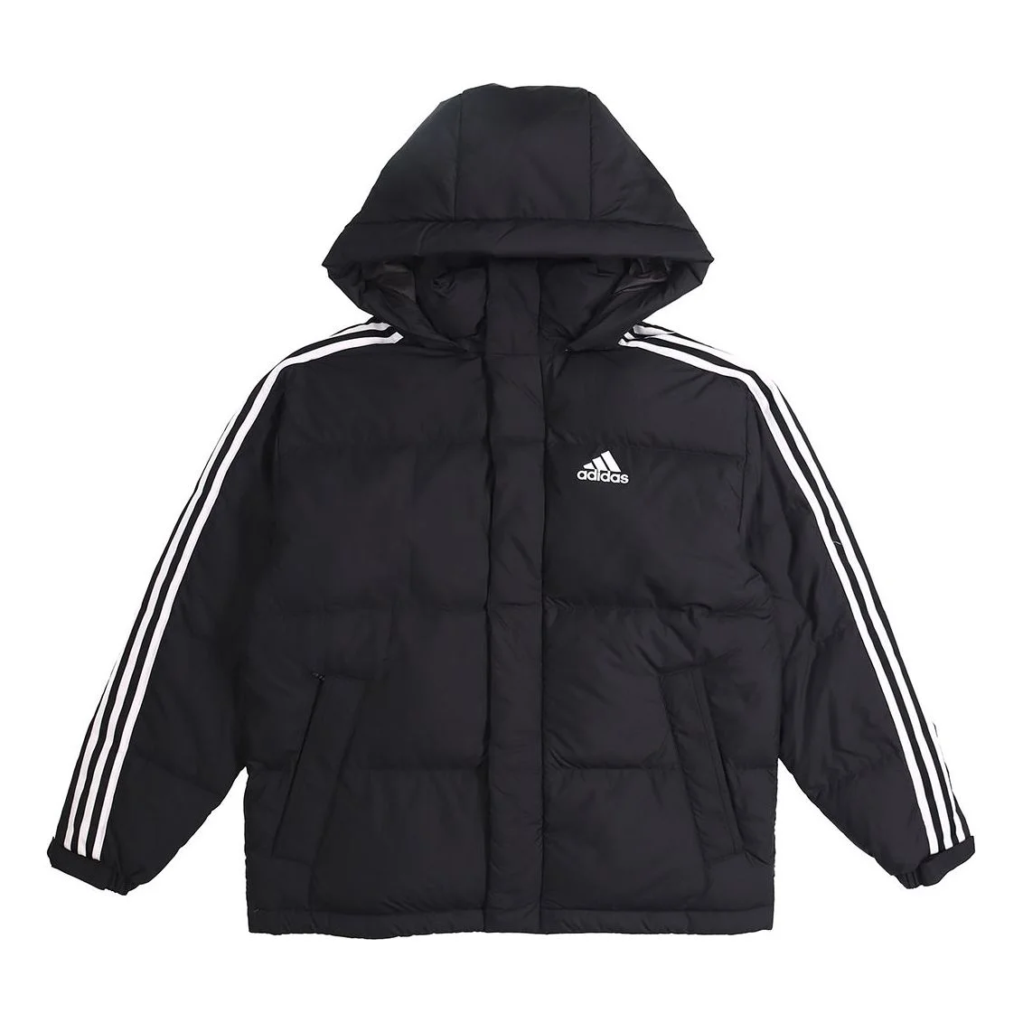 adidas 3ST Puff Down Outdoor protection against cold Stay Warm hooded down Jacket Black EH3972 - 1