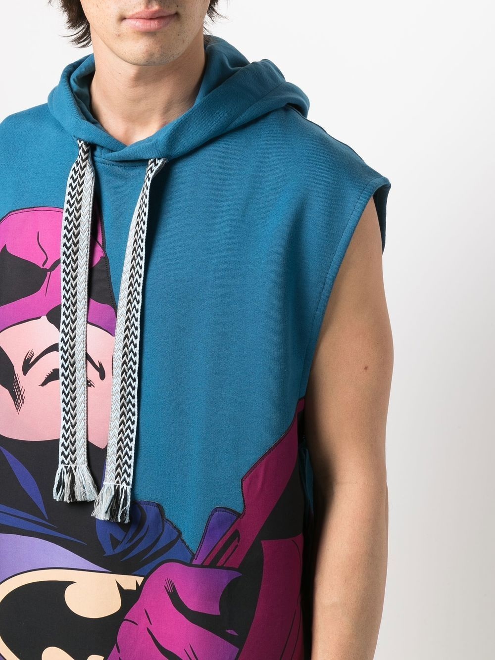 x Batman graphic-print sleeveless hoodie - 5