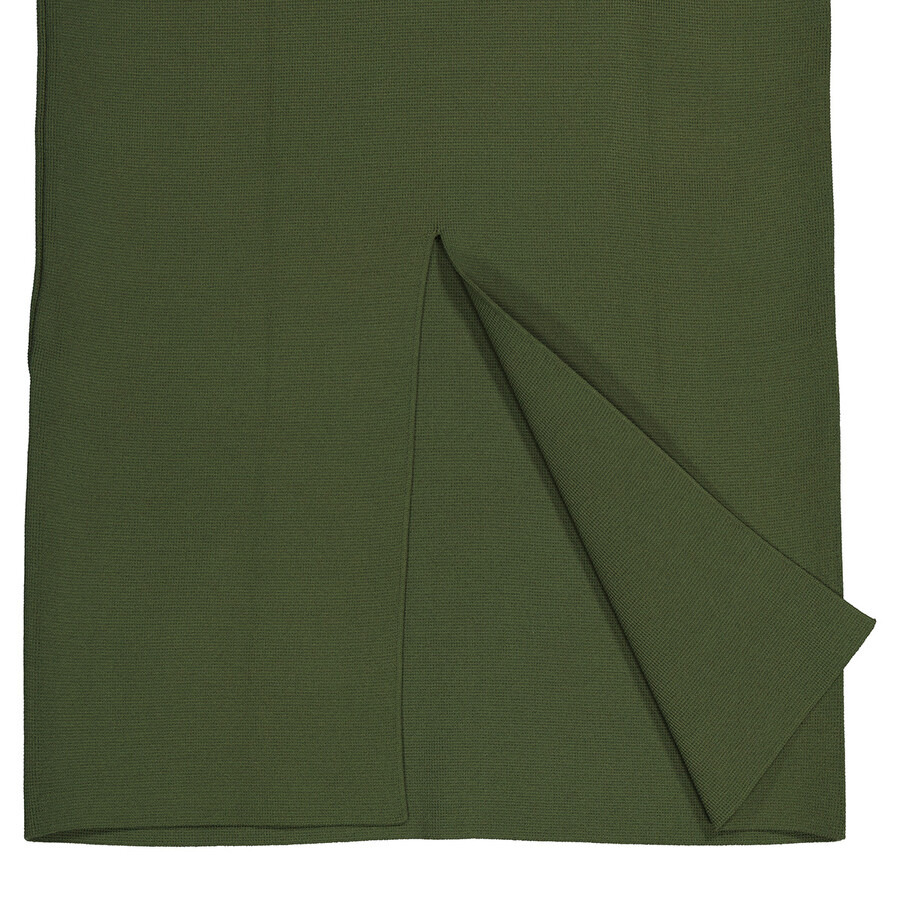 Khaite Ladies Seaweed Green Eden Knit Maxi Dress - 8