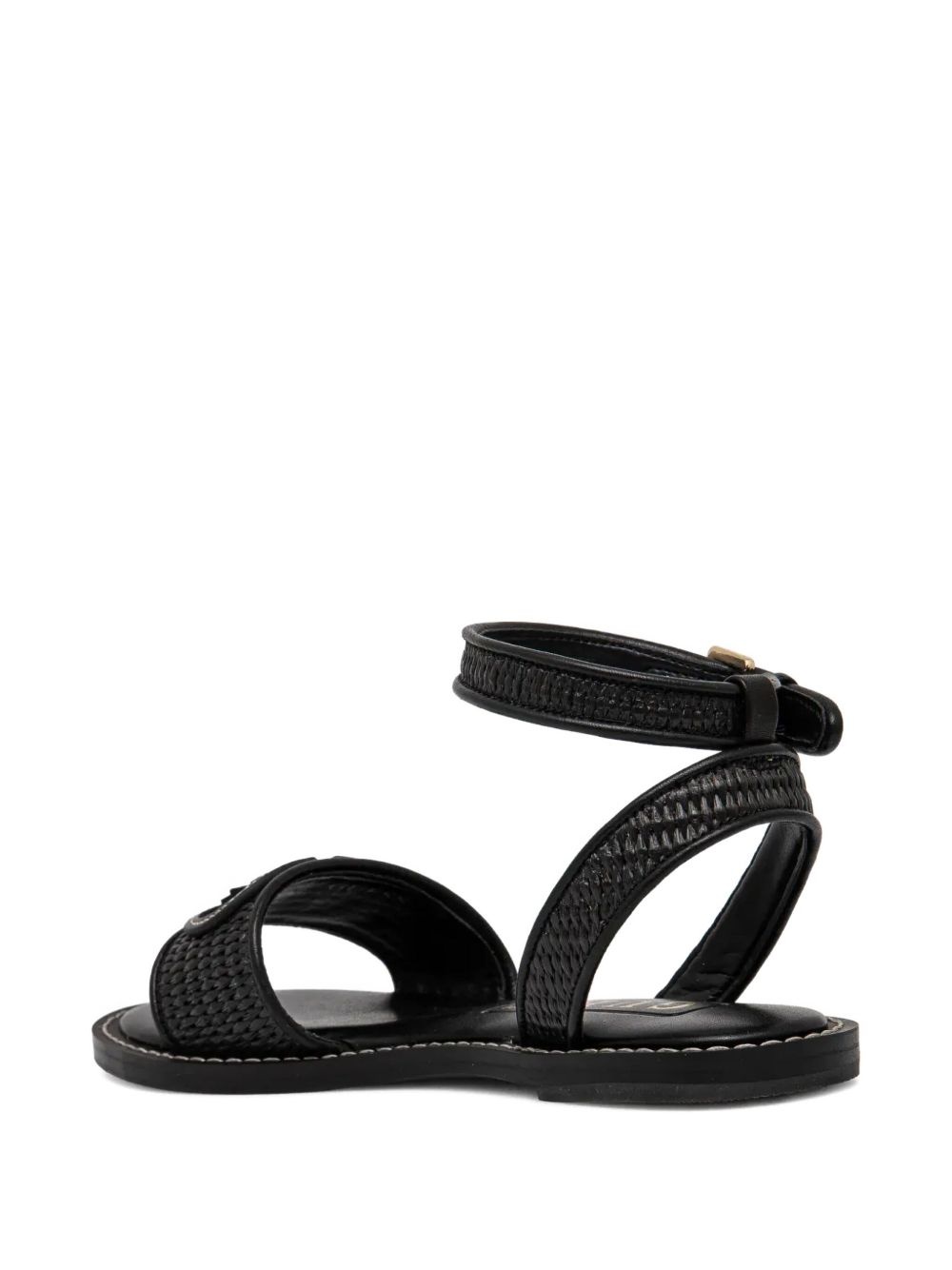 woven-strap flat sandals - 3