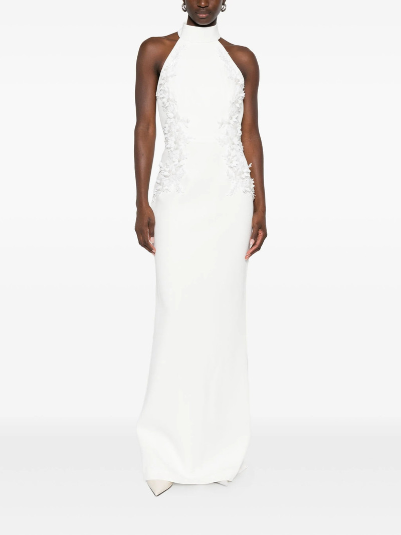 REBECCA VALLANCE Rebecca Vallance Flower-embellished Maxi Dress outlook