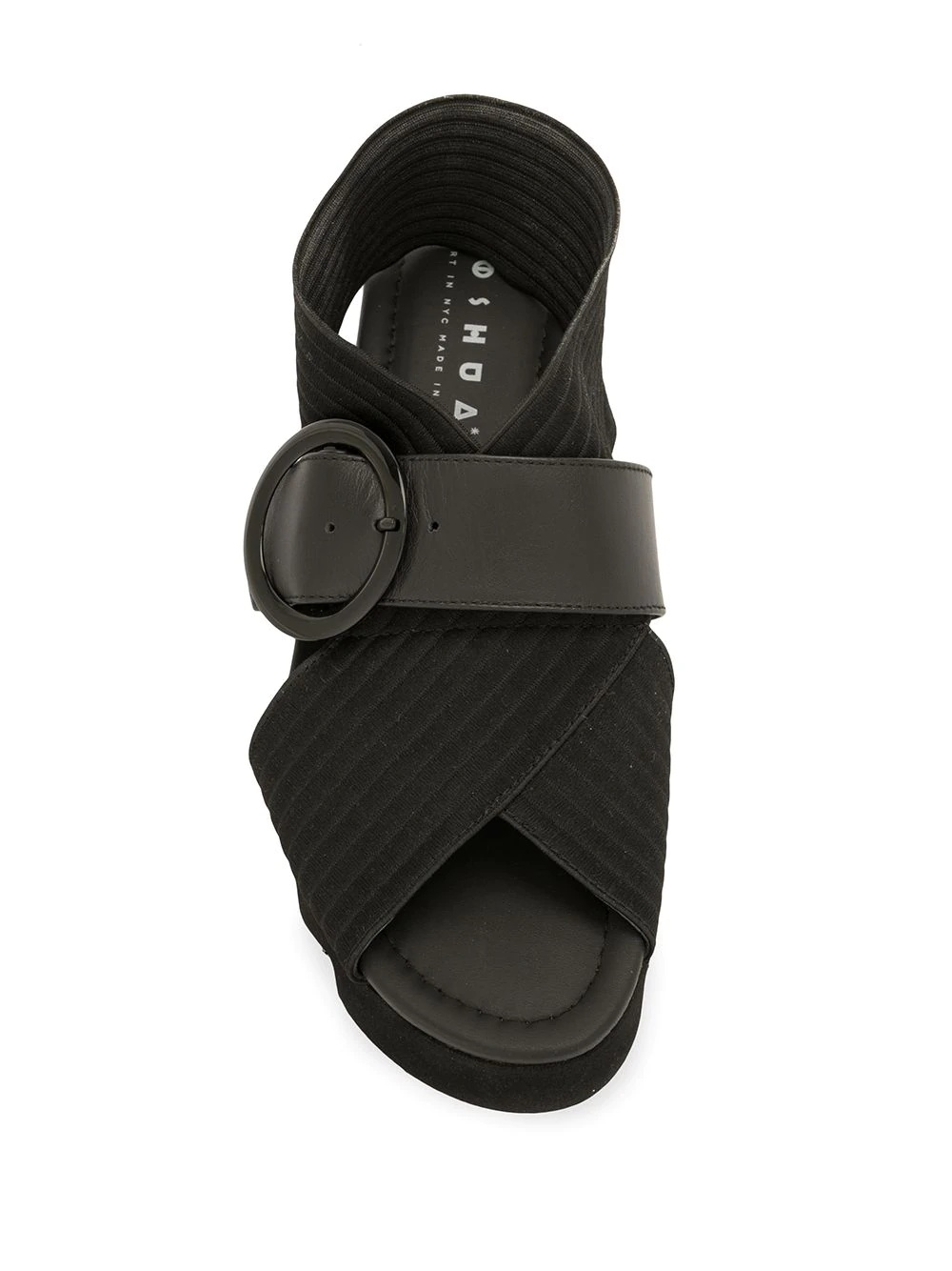 criss cross ridged sole sandals - 4