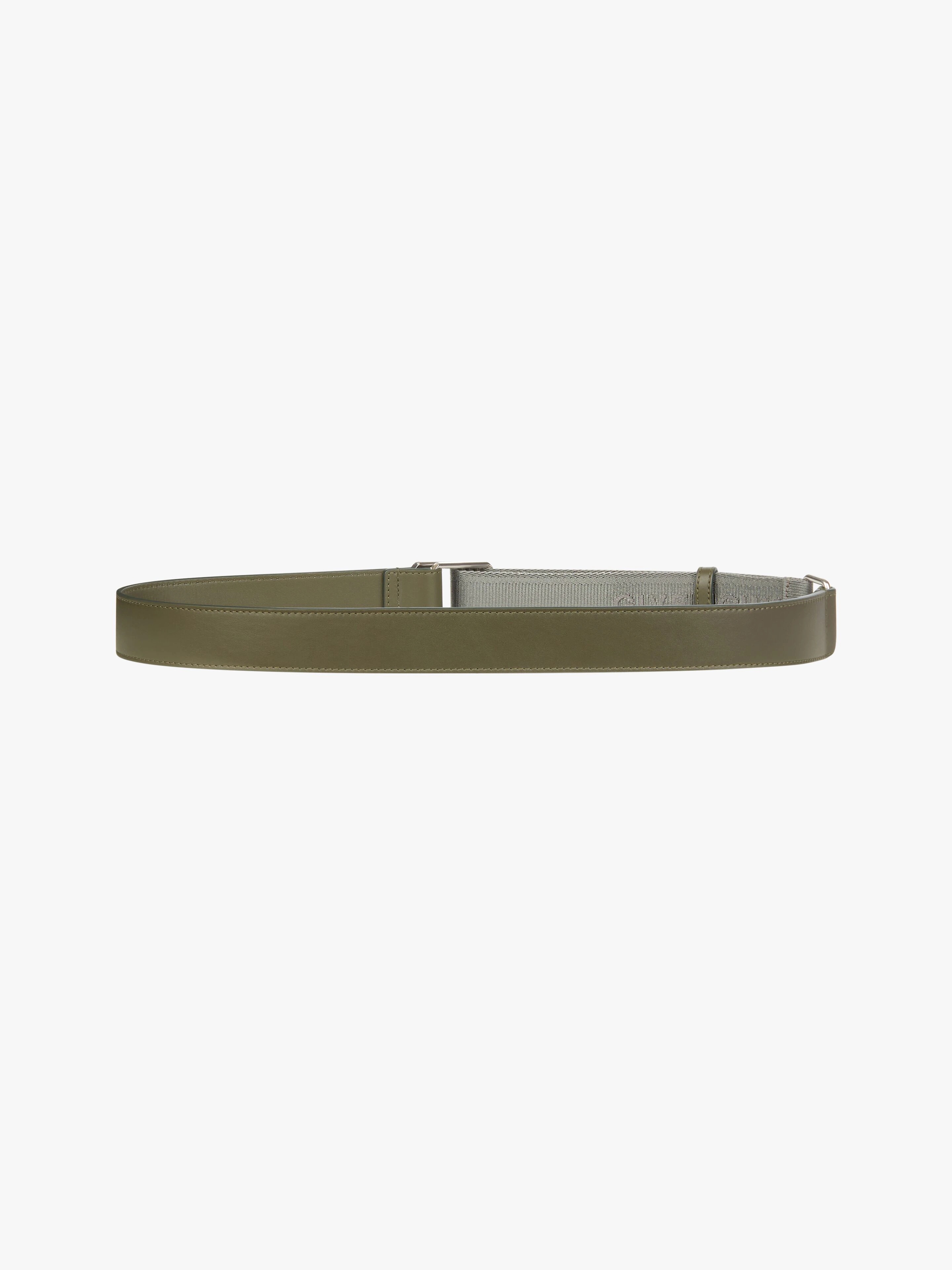 GIVENCHY BELT IN LEATHER AND CANVAS - 3