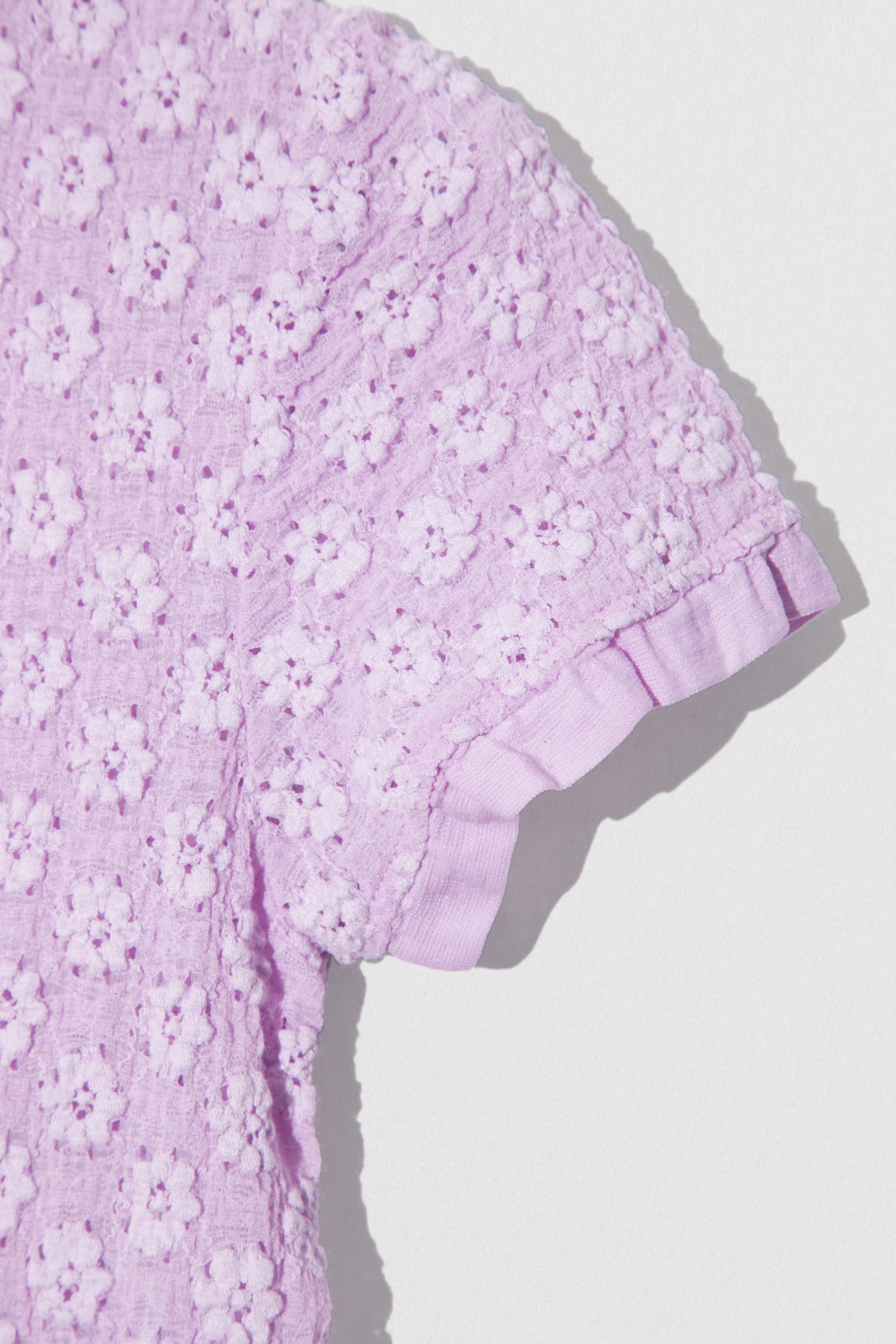 RUBI T-SHIRT LILAC FLORAL LACE - 2