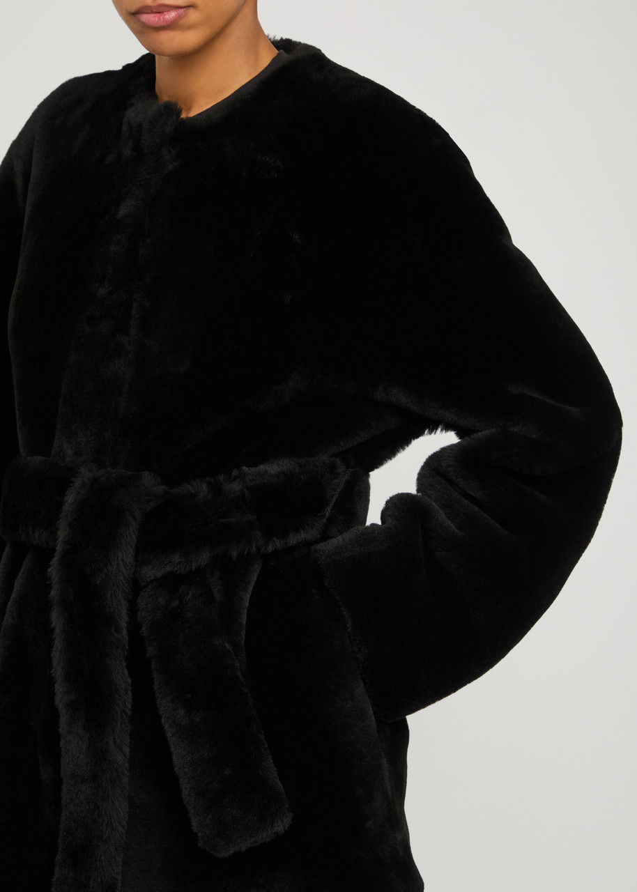 Toteme Belted Shearling Jacket - 5