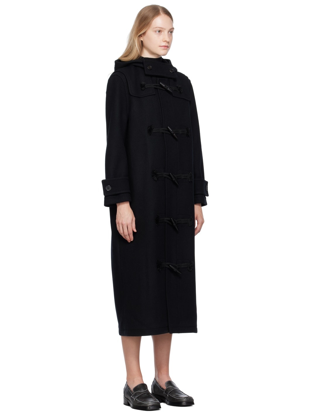 Black Toggle Coat - 2
