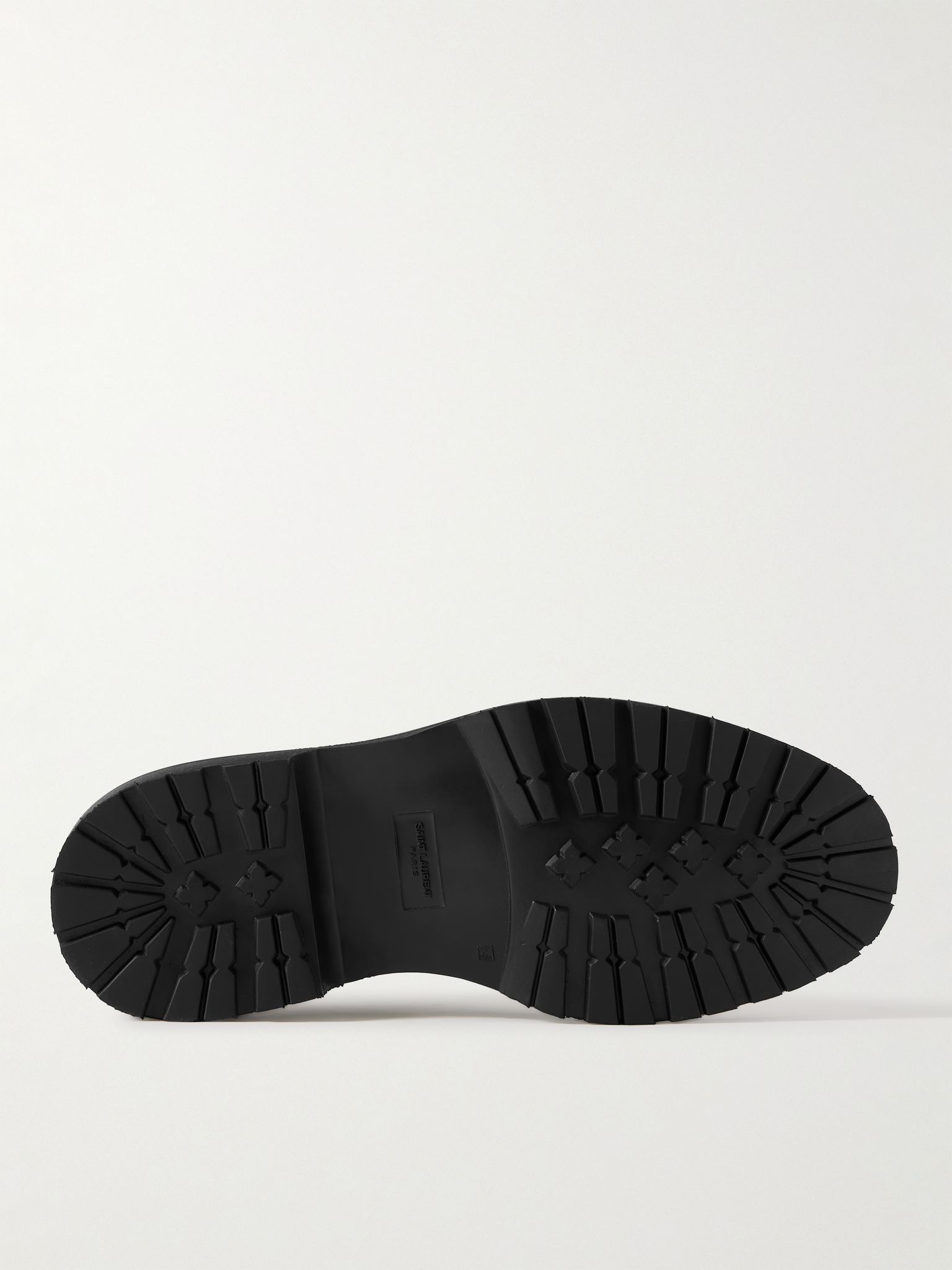 Army Leather Derby Shoes Black - 3