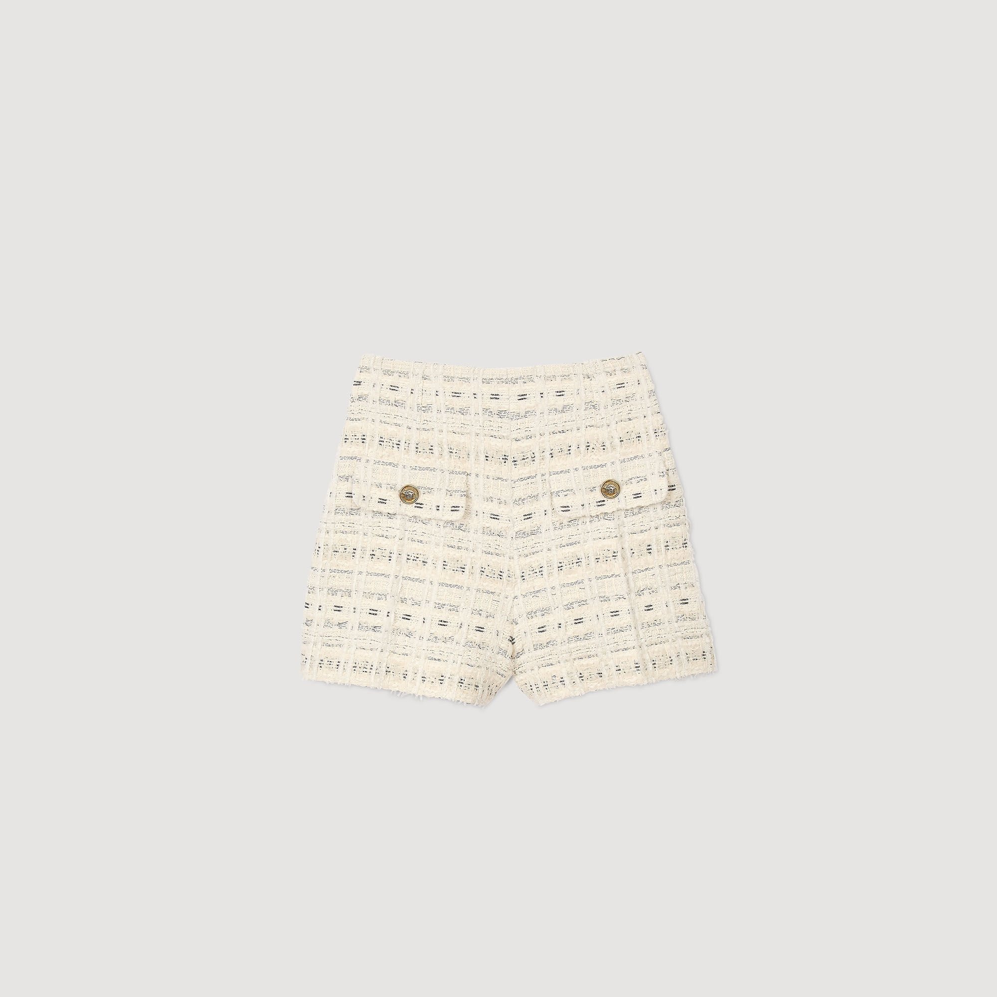 DECORATIVE TWEED SHORTS - 6