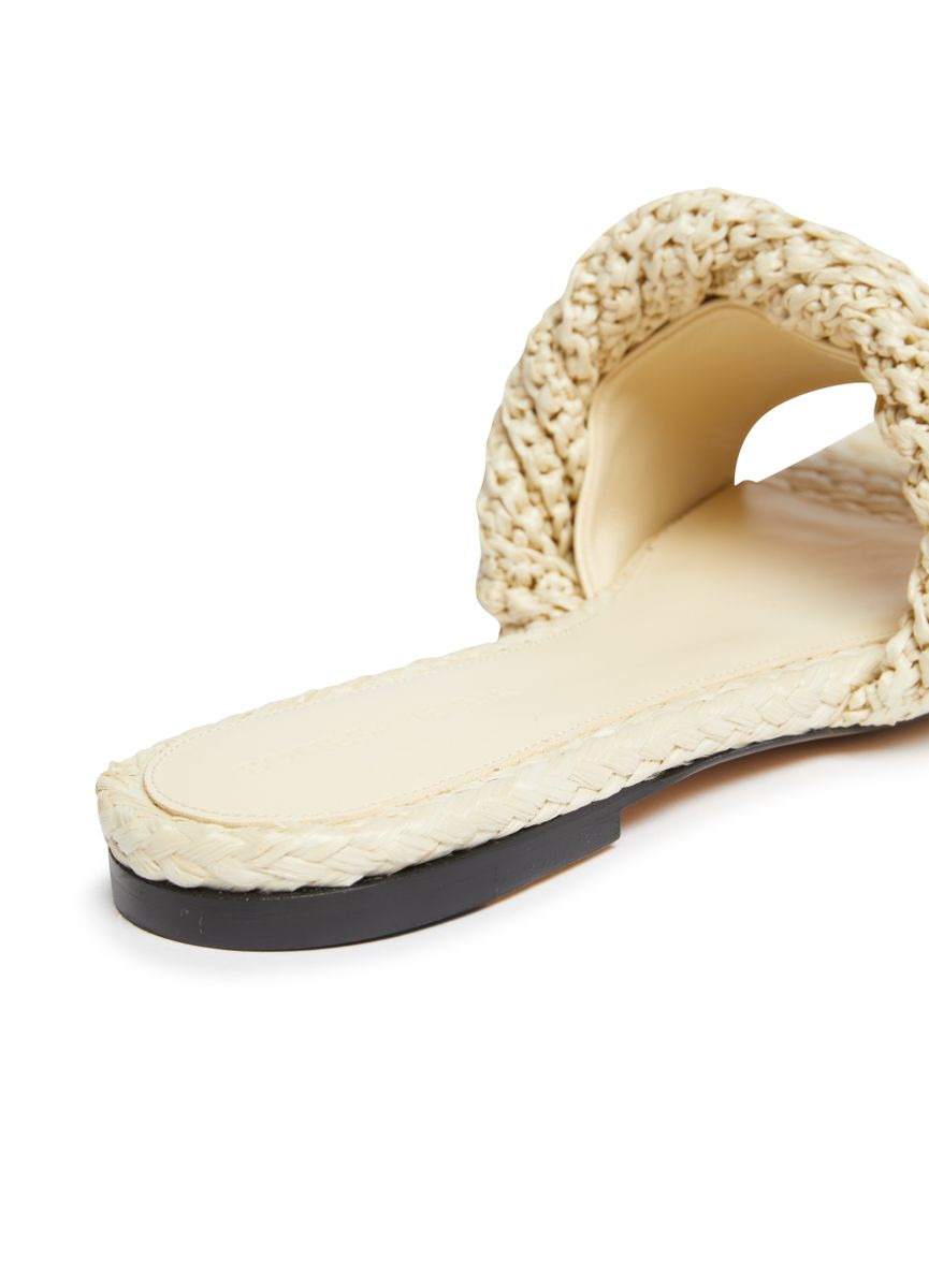 Lido flat sandals in raffia - 6