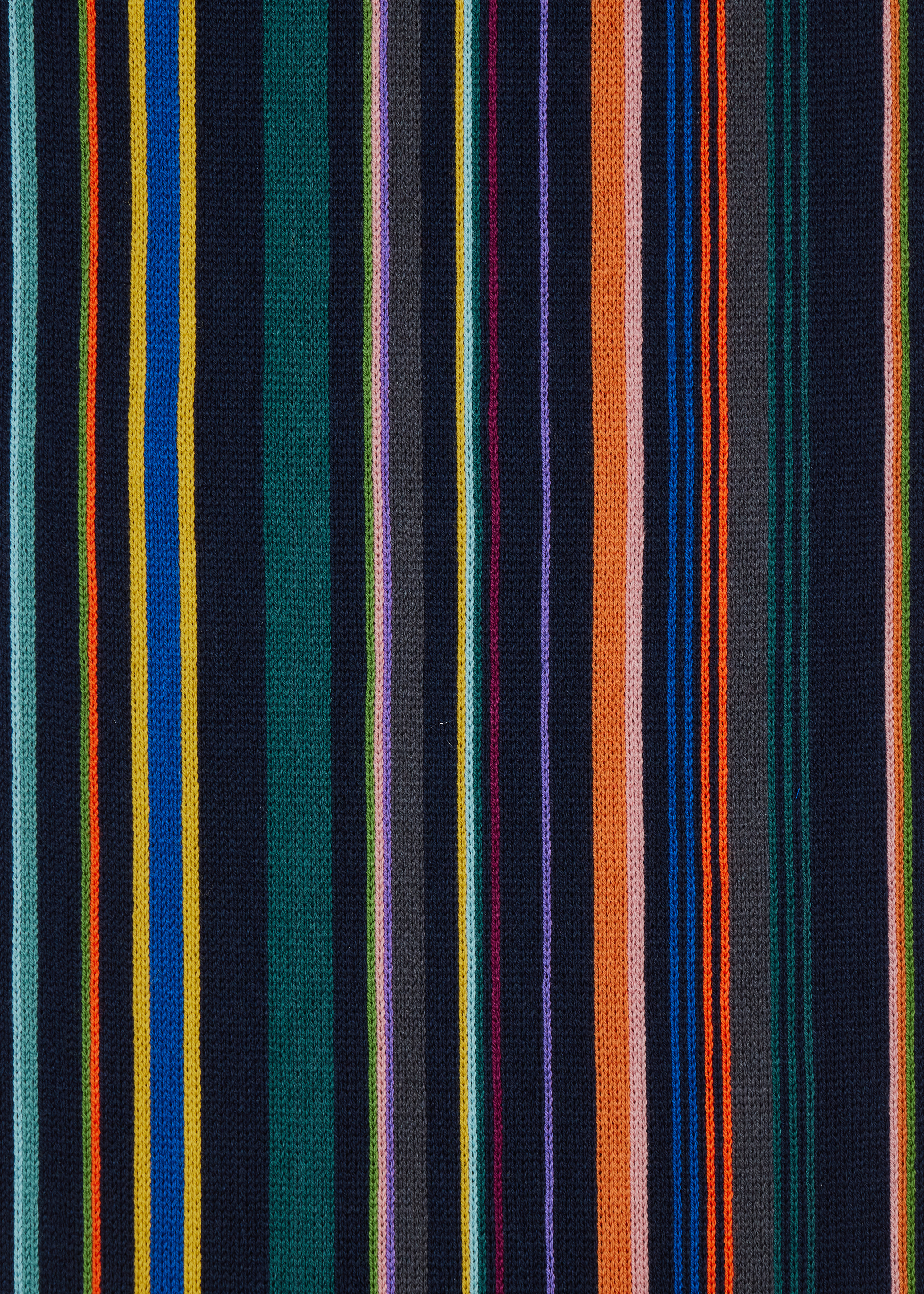 Multicolour Merino Wool Stripe Scarf - 3