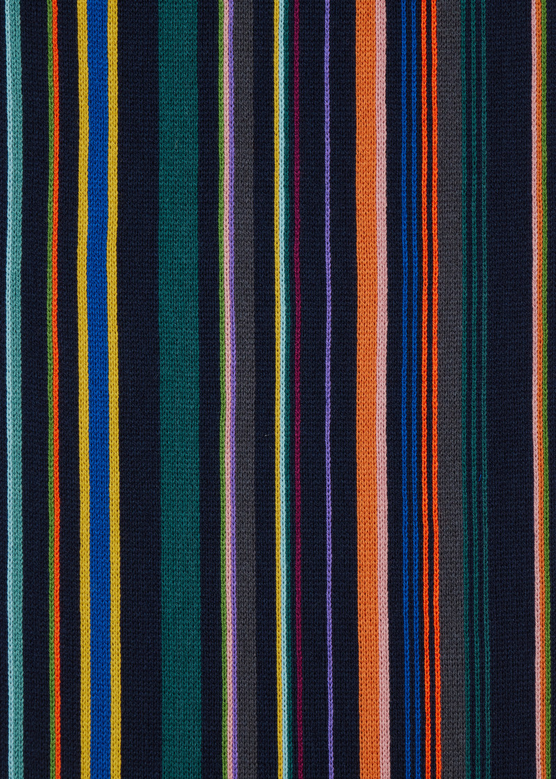 Multicolour Merino Wool Stripe Scarf 3