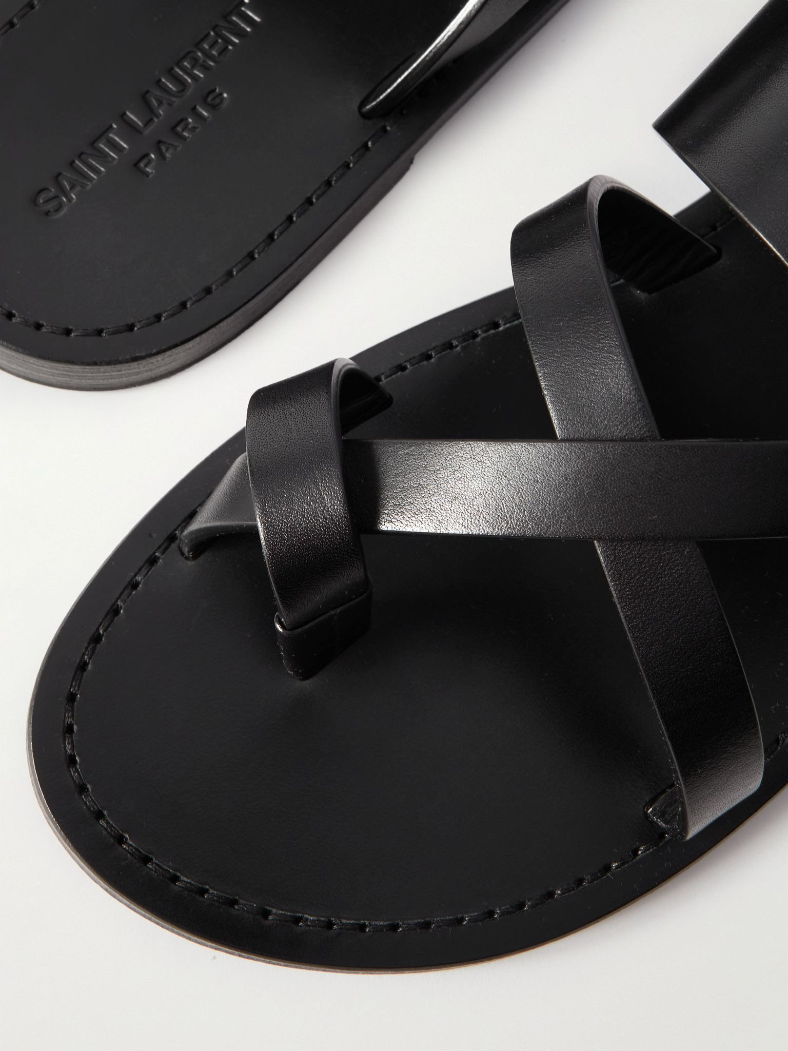 Culver Leather Sandals Black - 6