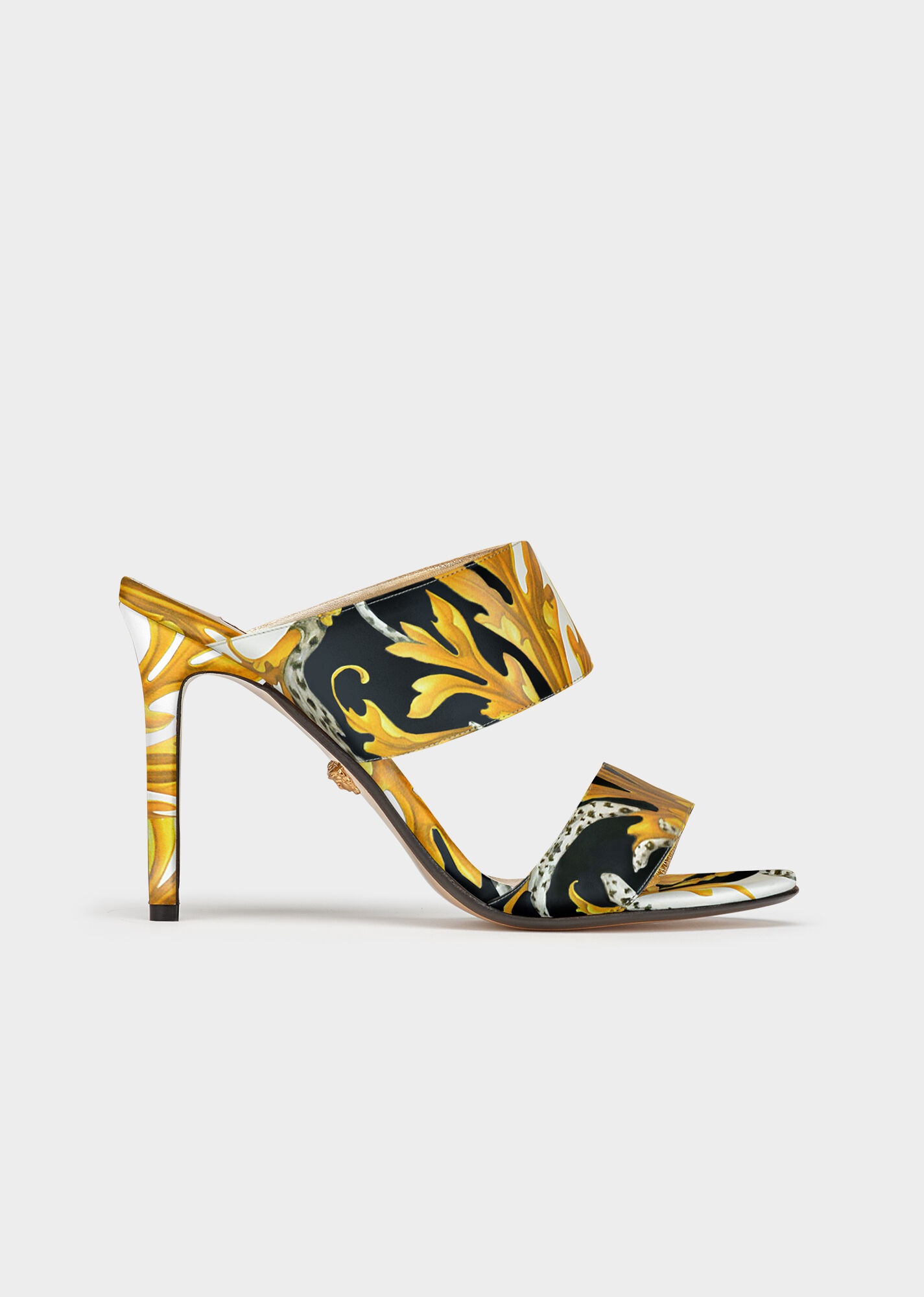 Acanthus Print Sandals - 1