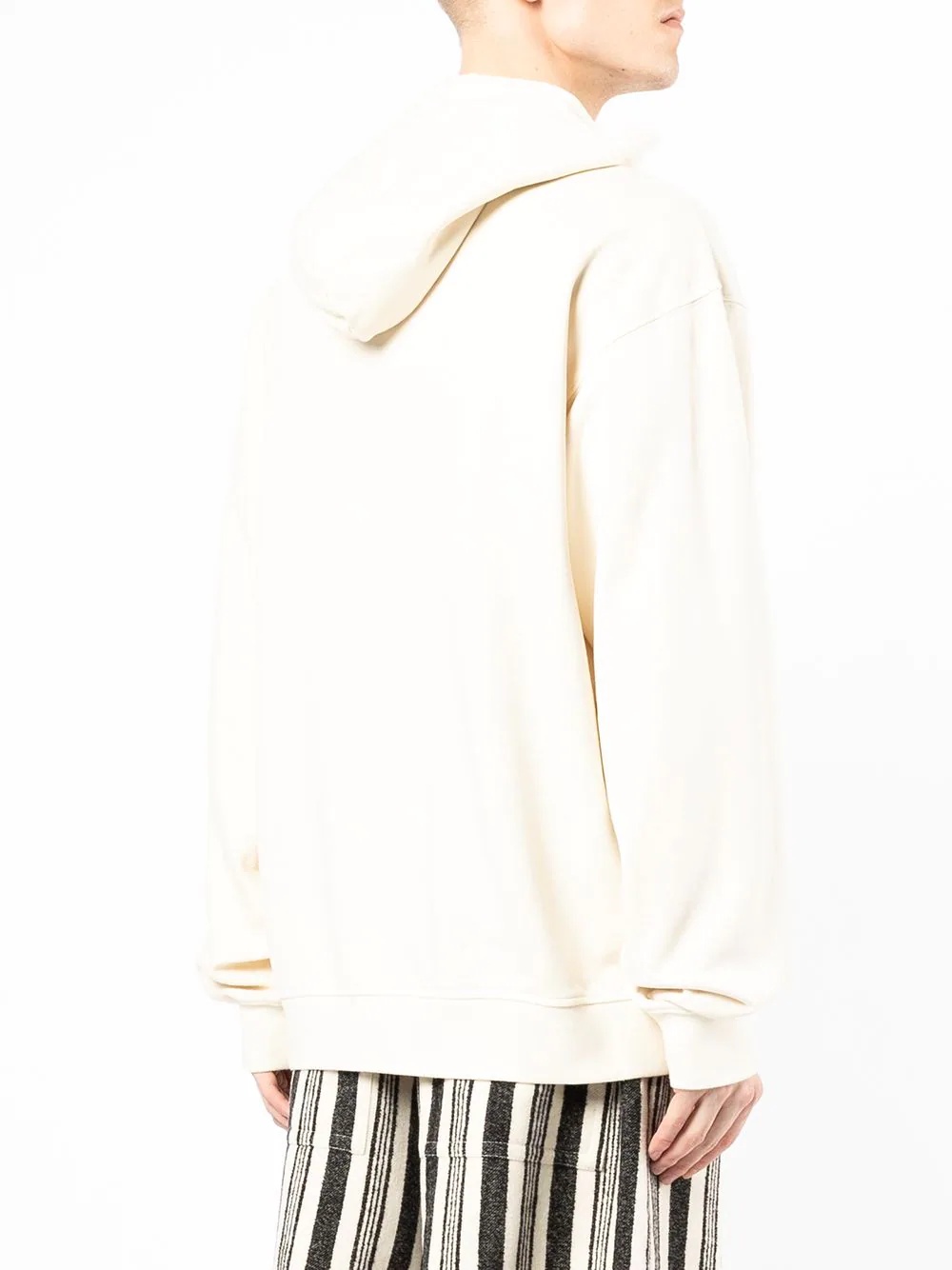 long-sleeve layered hoodie - 4