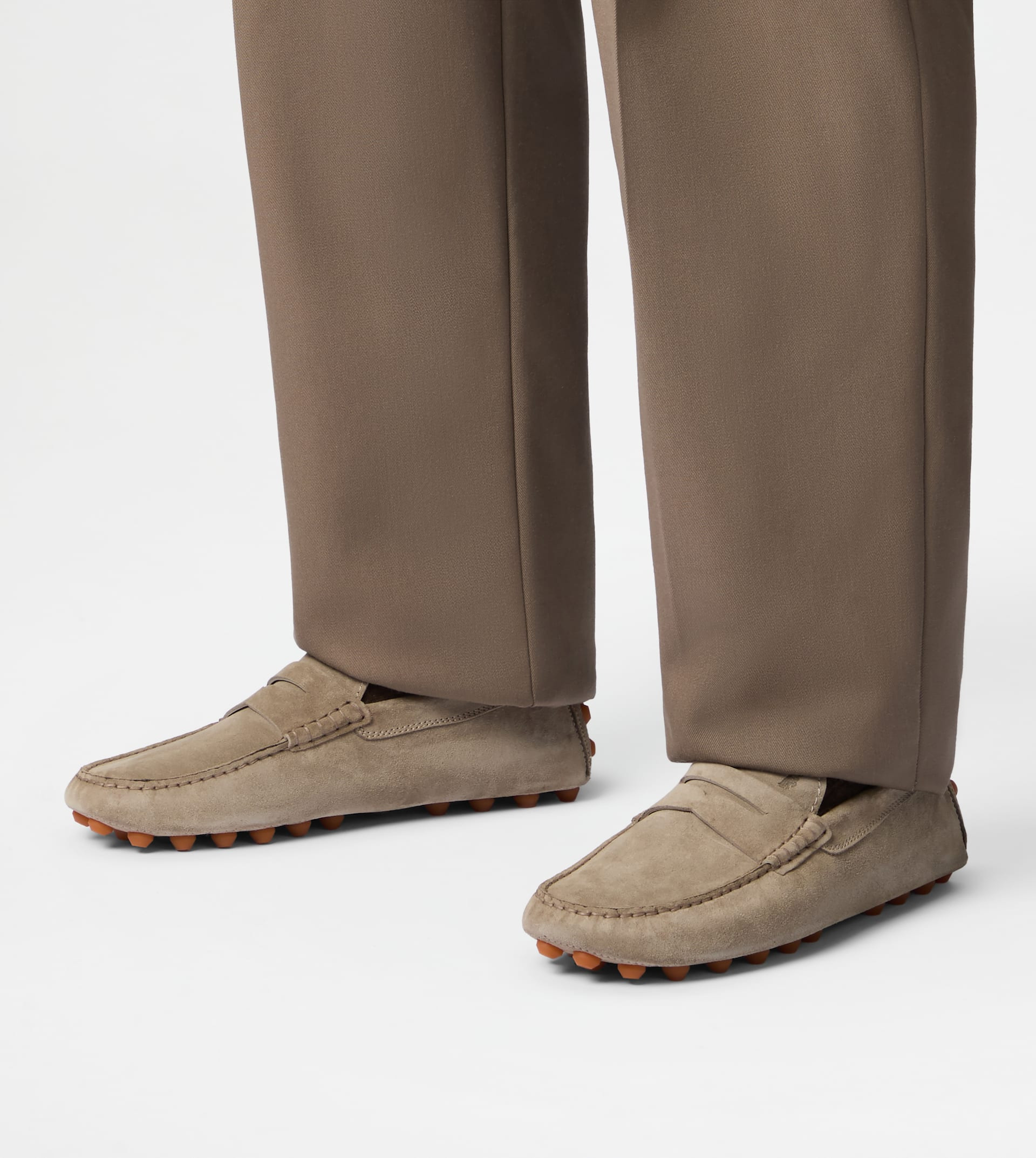 TOD'S GOMMINO BUBBLE IN SUEDE - BEIGE, ORANGE - 8