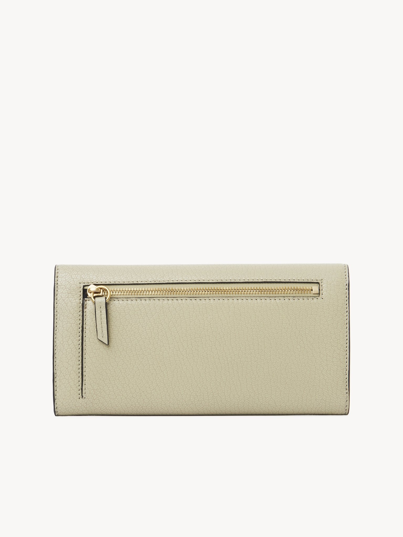 ENVELOPE LONG WALLET WITH FLAP IN GRAINED LEATHER - 4