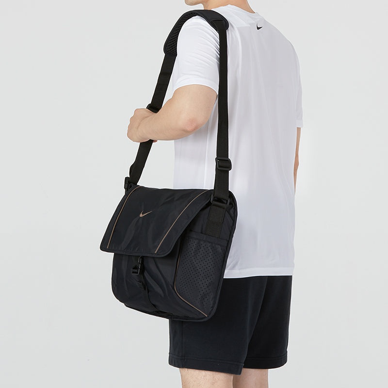 Nike Nsw EssentalsI Messenger Athleisure Casual Sports Shoulder Bag Messenger Bag Unisex Black DJ979 - 4