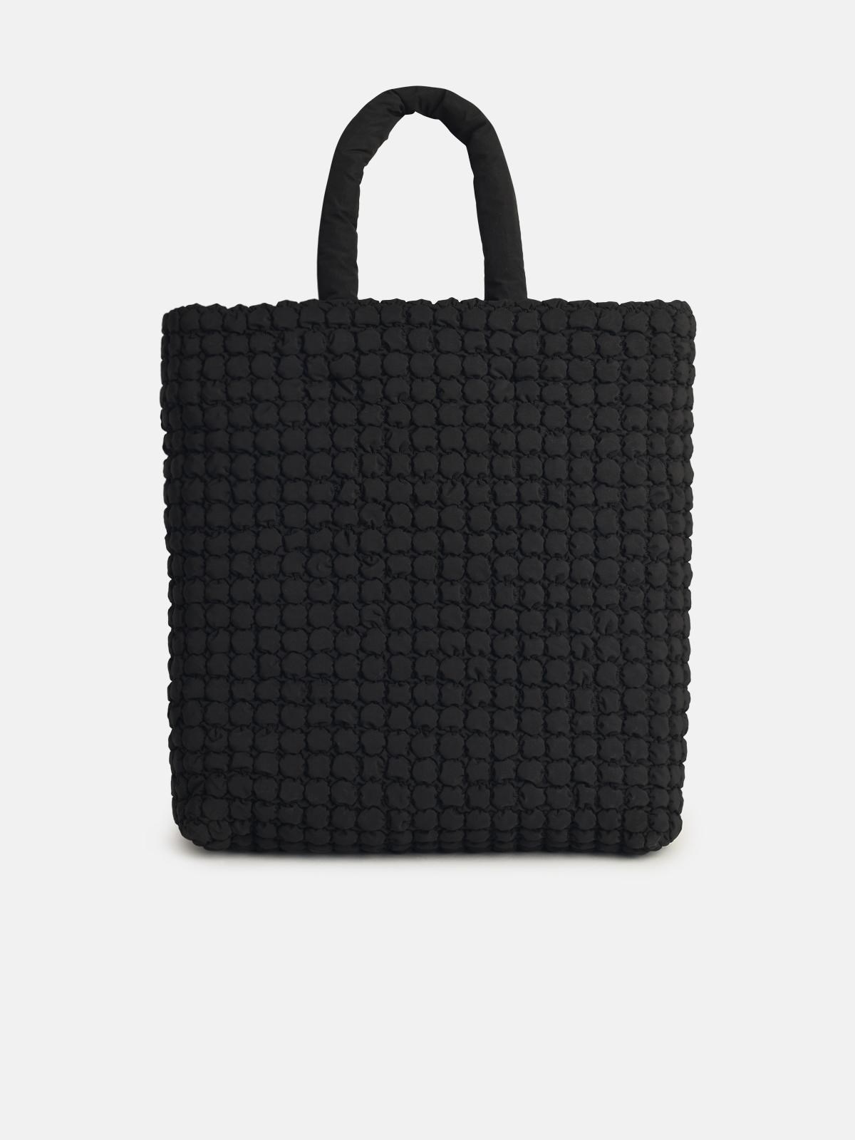 'SHOPPING BAG' IN BLACK FABRIC - 3