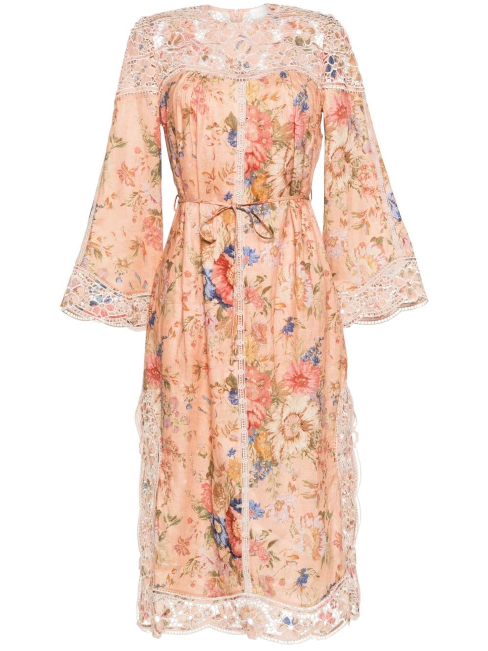 August floral-print maxi dress - 1