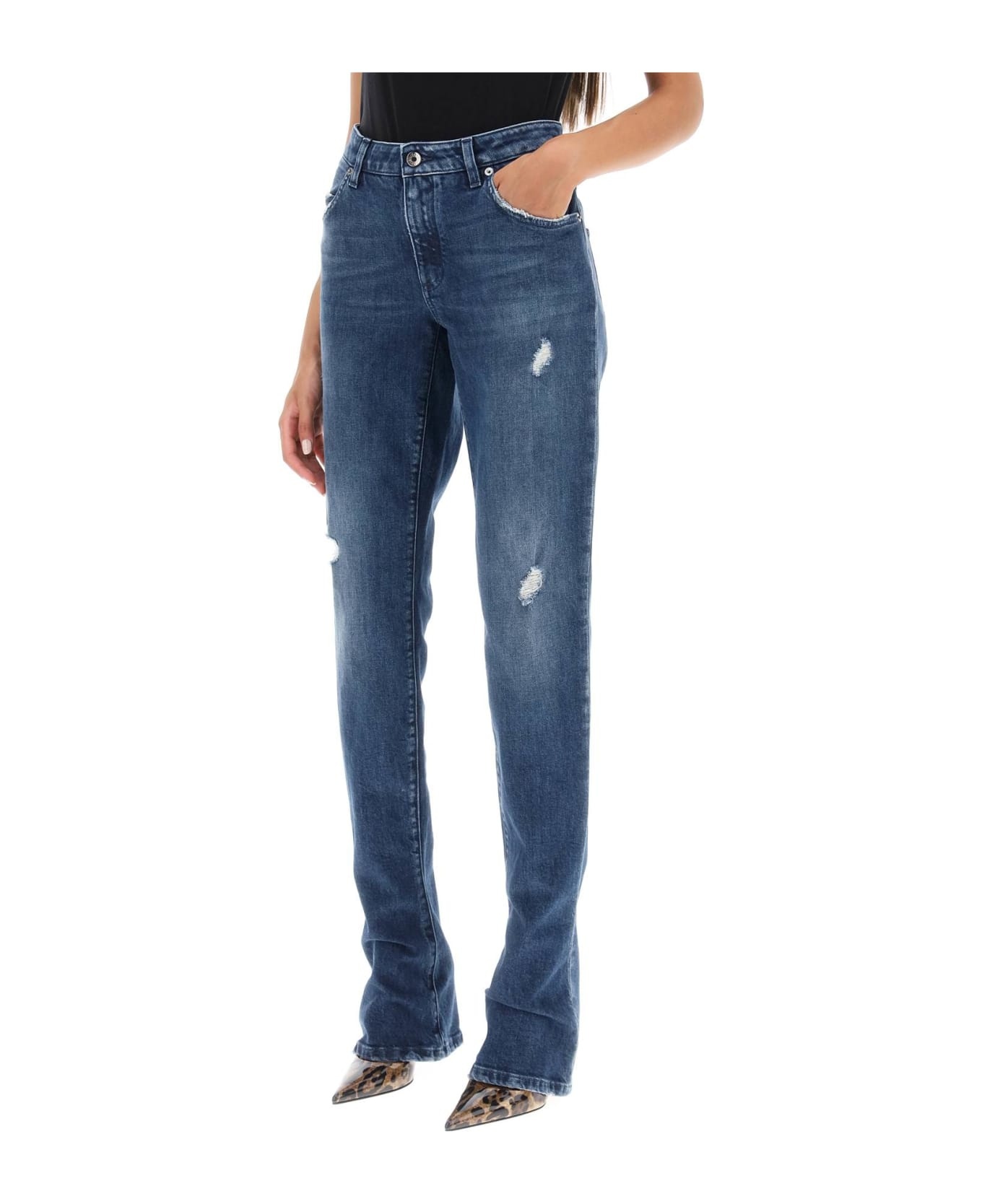 Low Rise Trumpet Jeans - 4