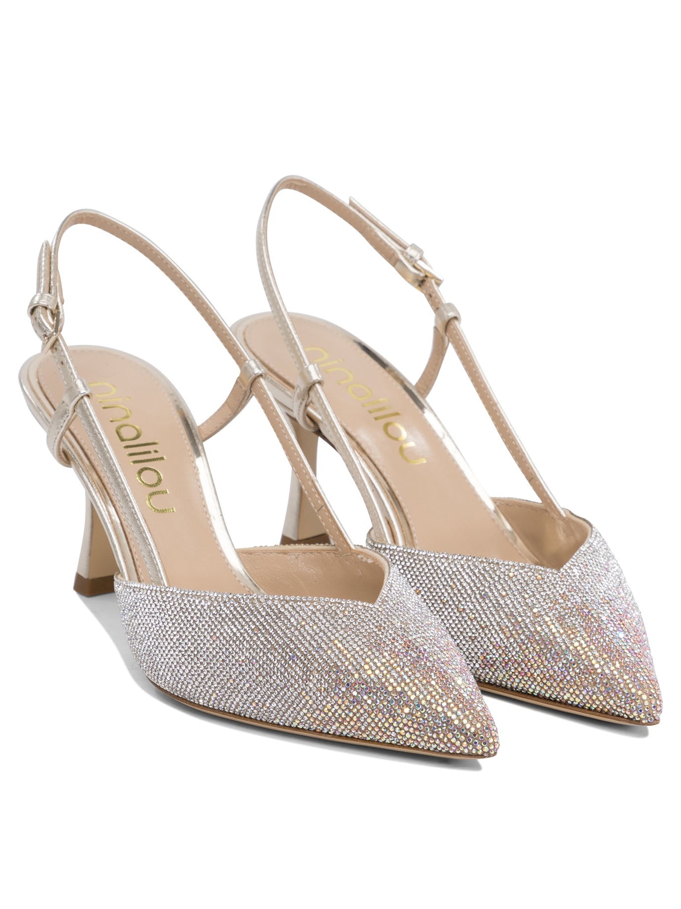 サンダル・ミュール NINALILOU SS25 Heeled shoes (351247M7 33 PLATINO) Other Designers Ninalilou - Ninalilou Heeled Shoes
