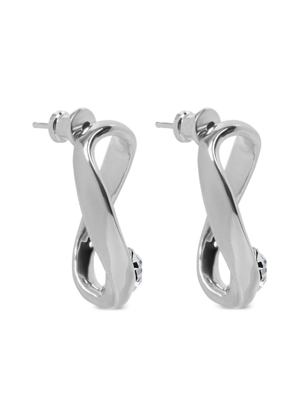 oval hoop earrings - 2