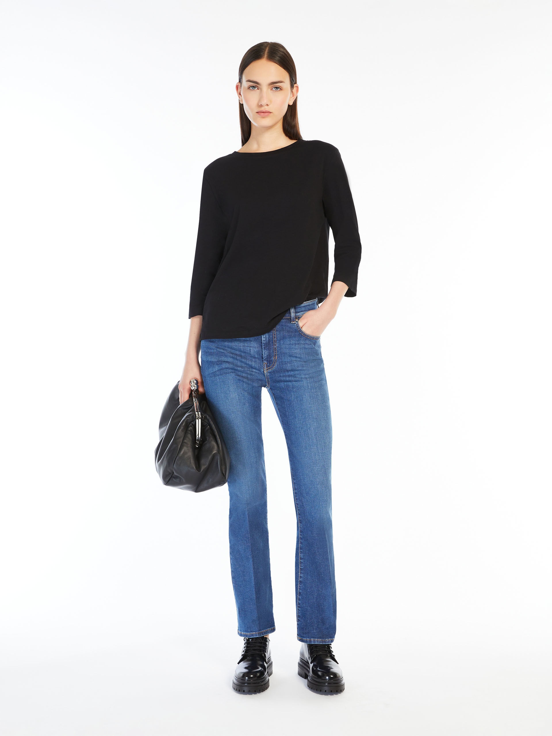 MULTIA Jersey boat-neck T-shirt - 2