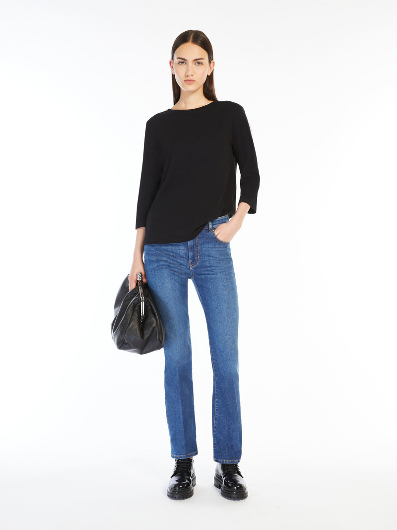 WEEKEND Max Mara MULTIA Jersey boat-neck T-shirt outlook