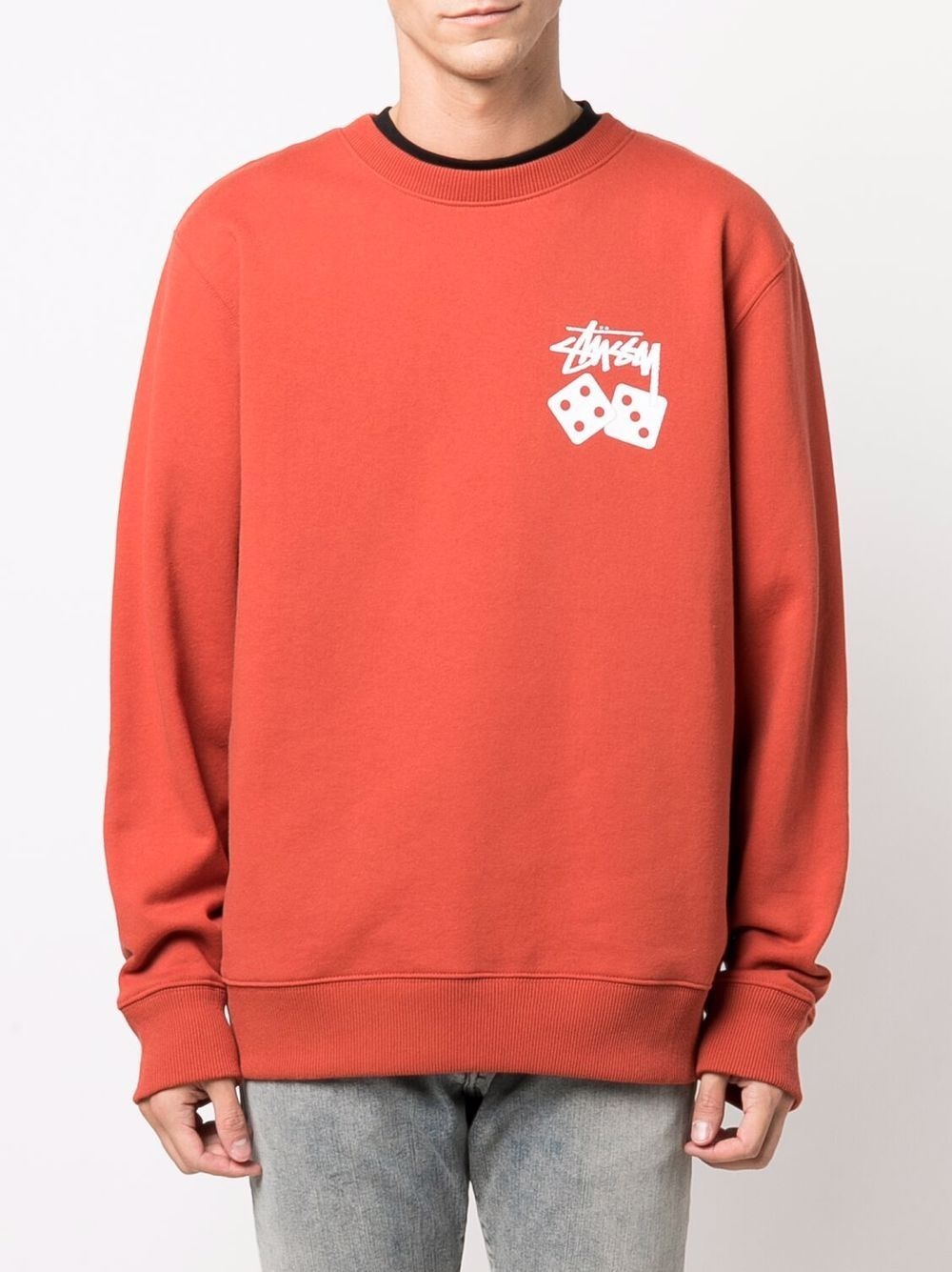 logo-print crew-neck sweatshirt - 3