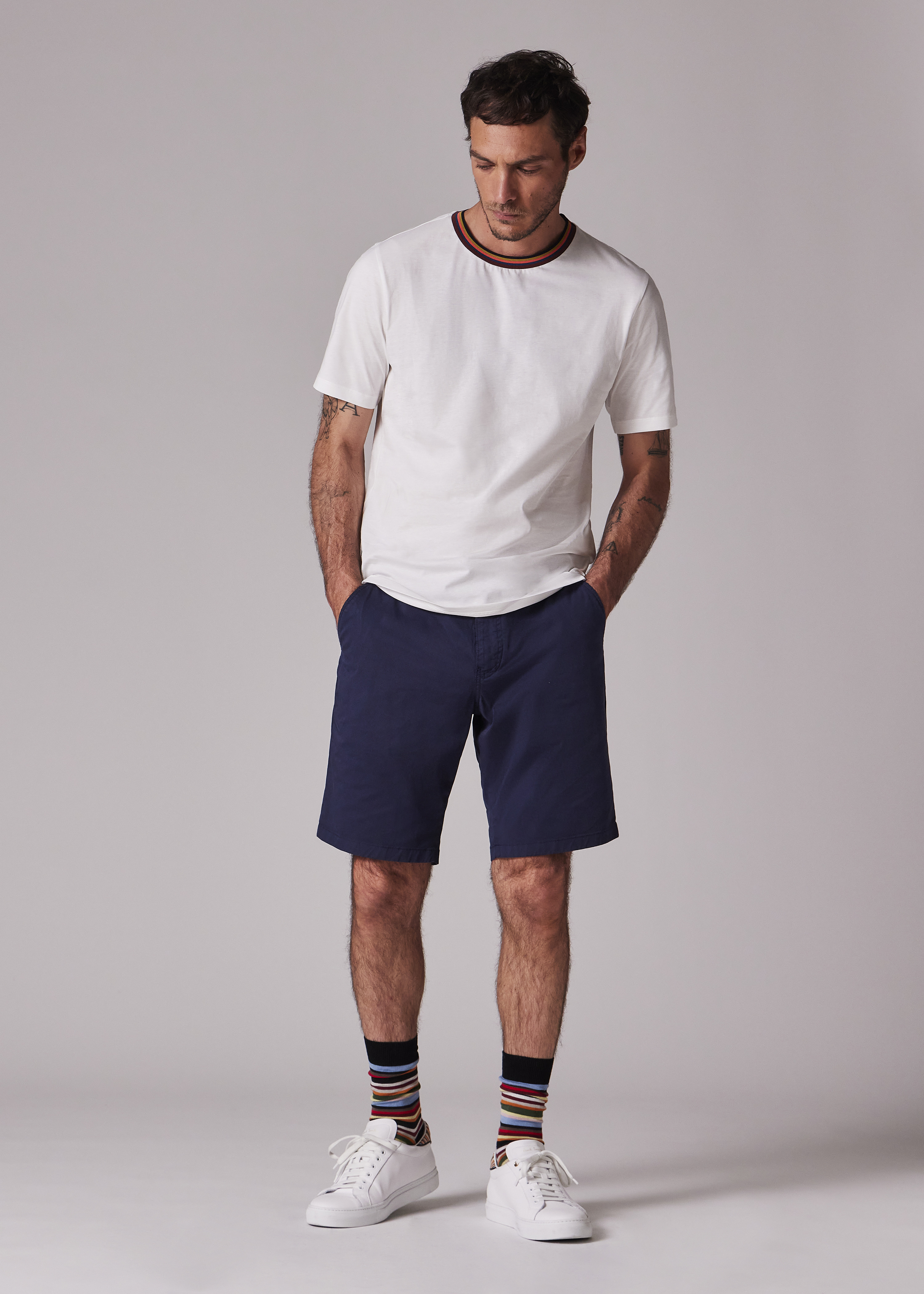 Garment-Dyed Stretch Pima-Cotton Shorts - 4