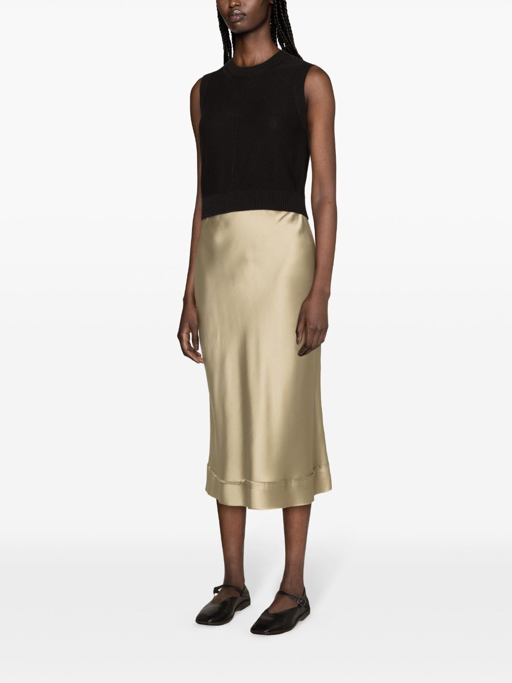 sleeveless cropped vest - 3