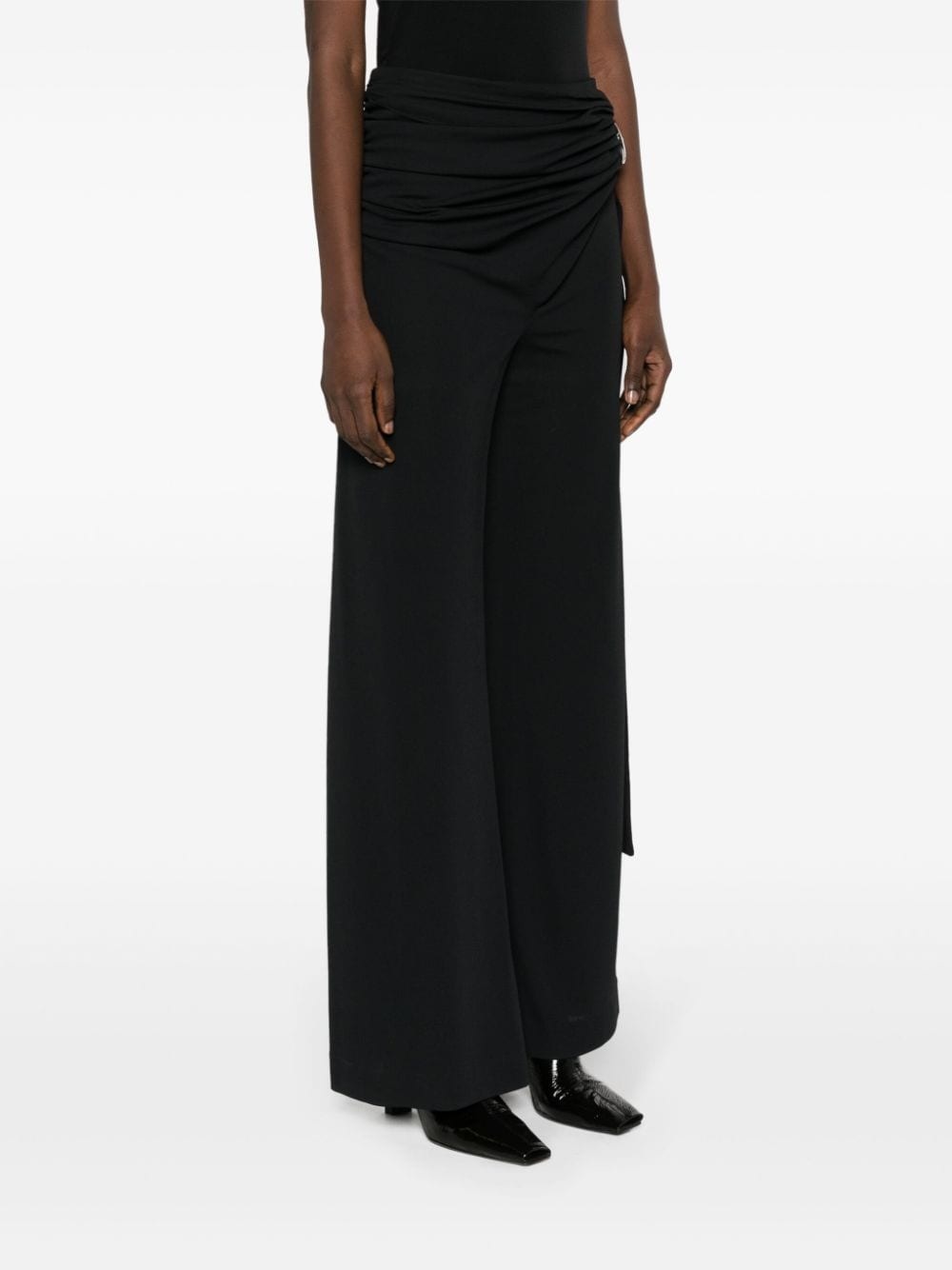 wraparound-design palazzo pants - 3