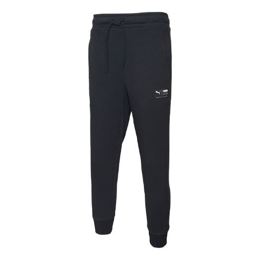 PUMA Downtown Logo Pants 'Black' 577605-01 - 1