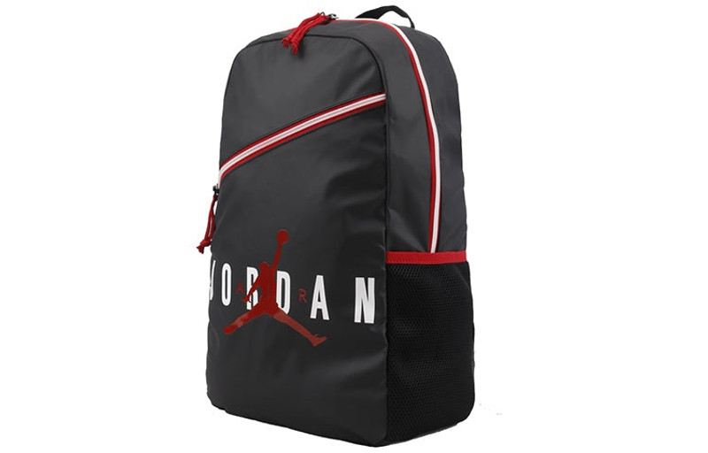 Jordan Air Jordan Jumpman Logo Crossover City School Backpack 'Black Red' 9A1982-023 outlook