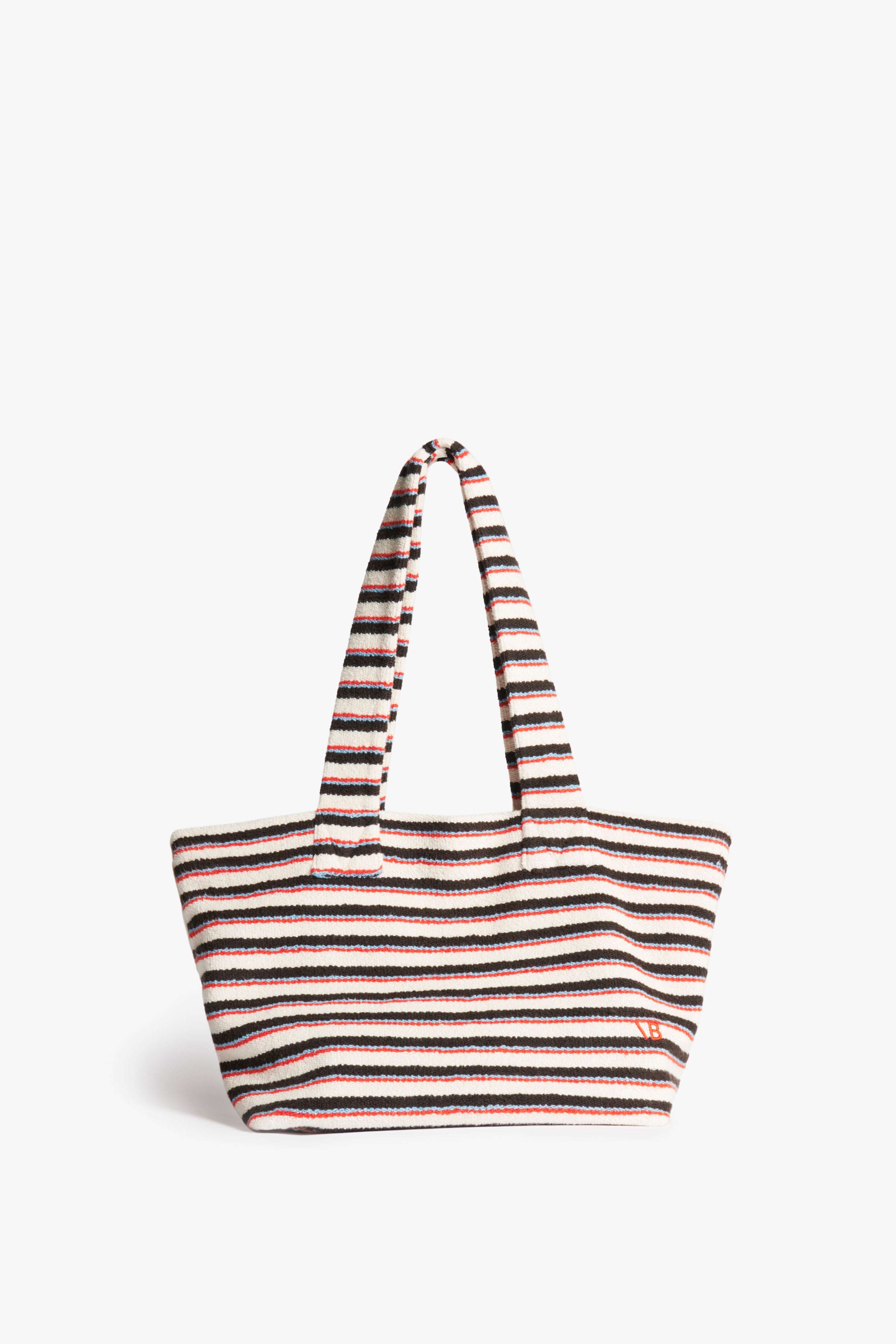 Towelling Tote Bag in Deckchair Stripe - 2