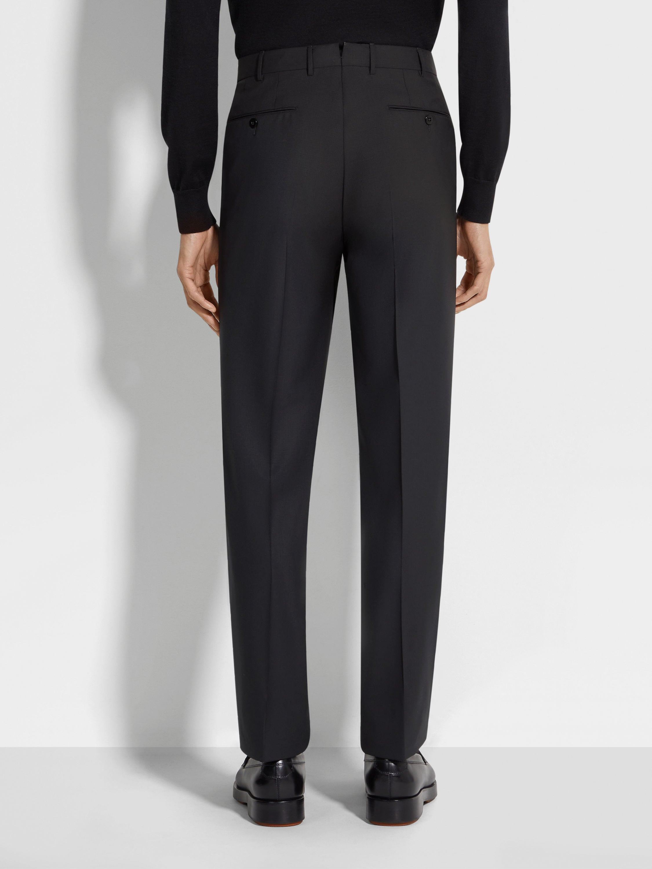 BLACK HIGH PERFORMANCE™ WOOL PANTS - 5
