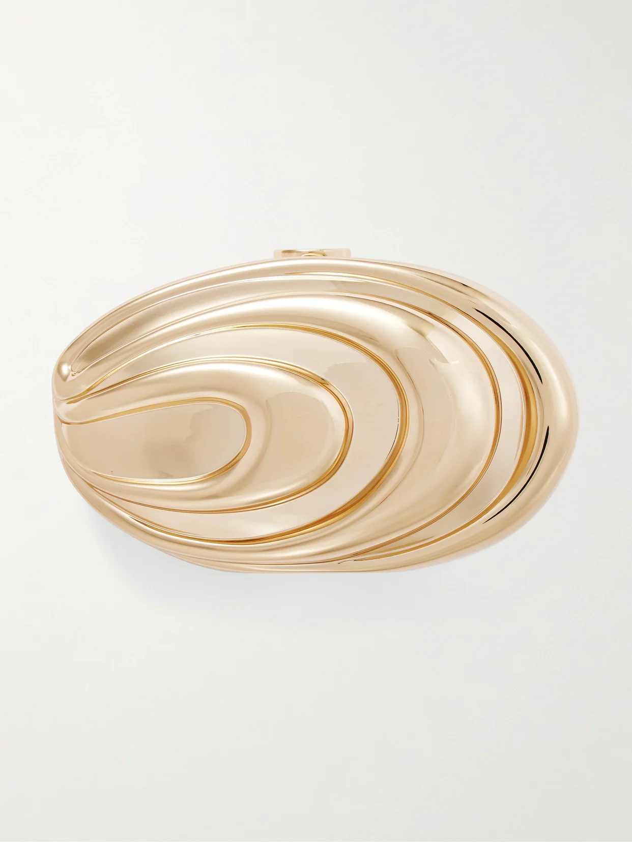 Inez Gold-tone Clutch - 1