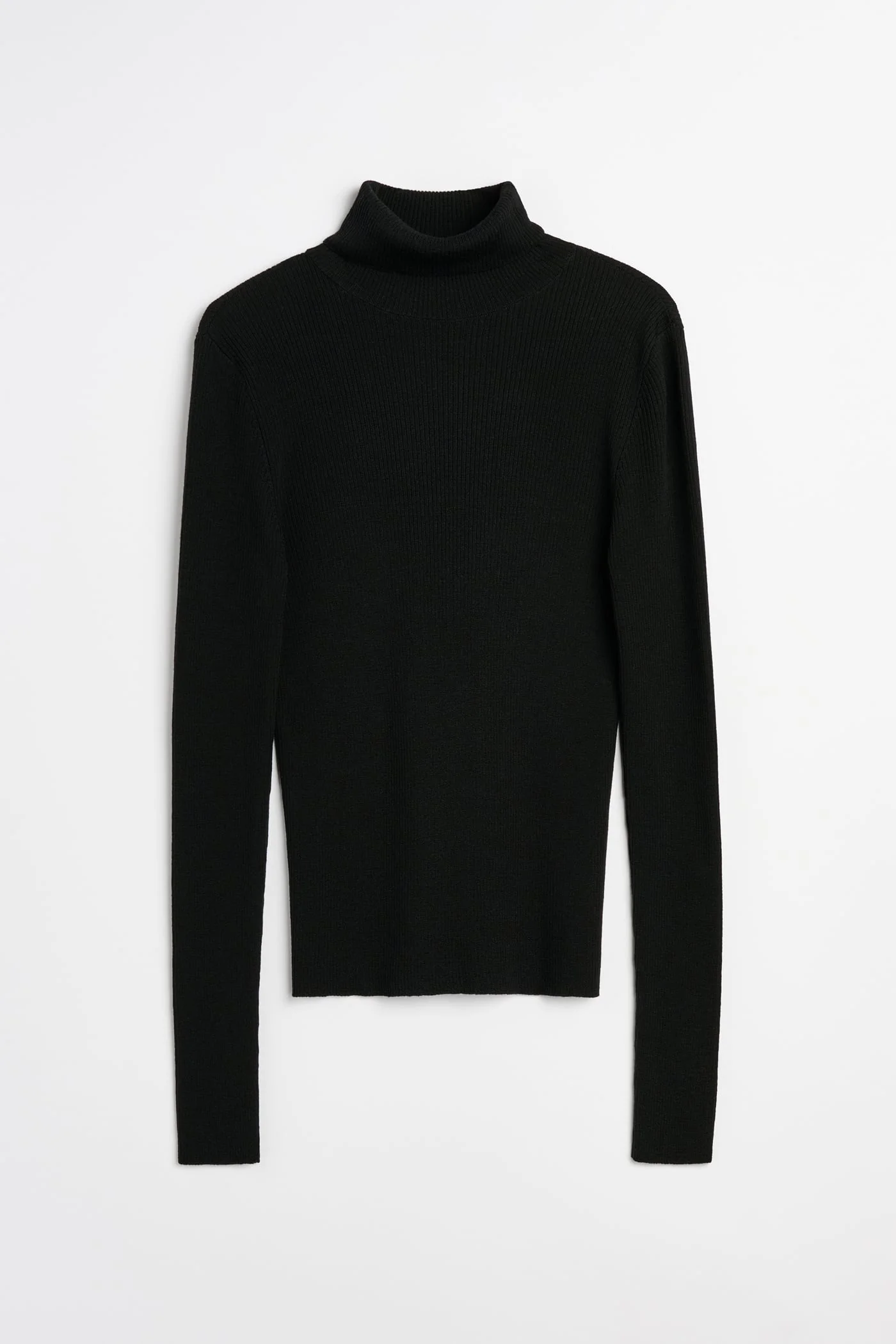 Slim Funnel Black Superfine Merino - 1