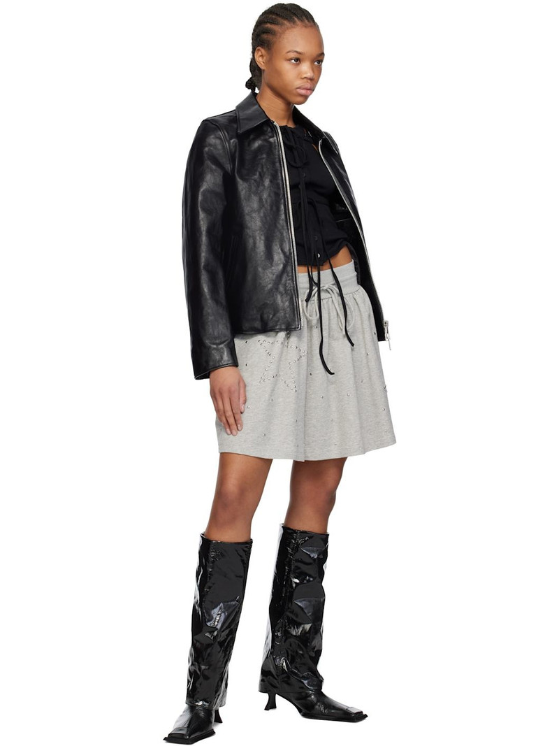 MIISTA Black Morgan Fold Over Tall Boots outlook