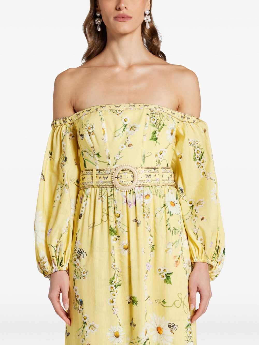 Daisy chains corset maxi dress - 5